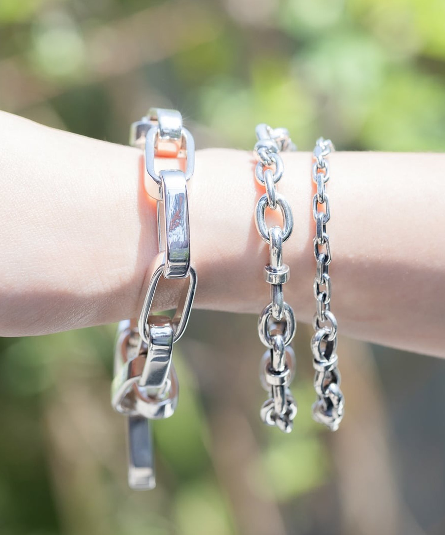 BN-067 Big hopi chain bracelet WAKAN SILVER SMITH