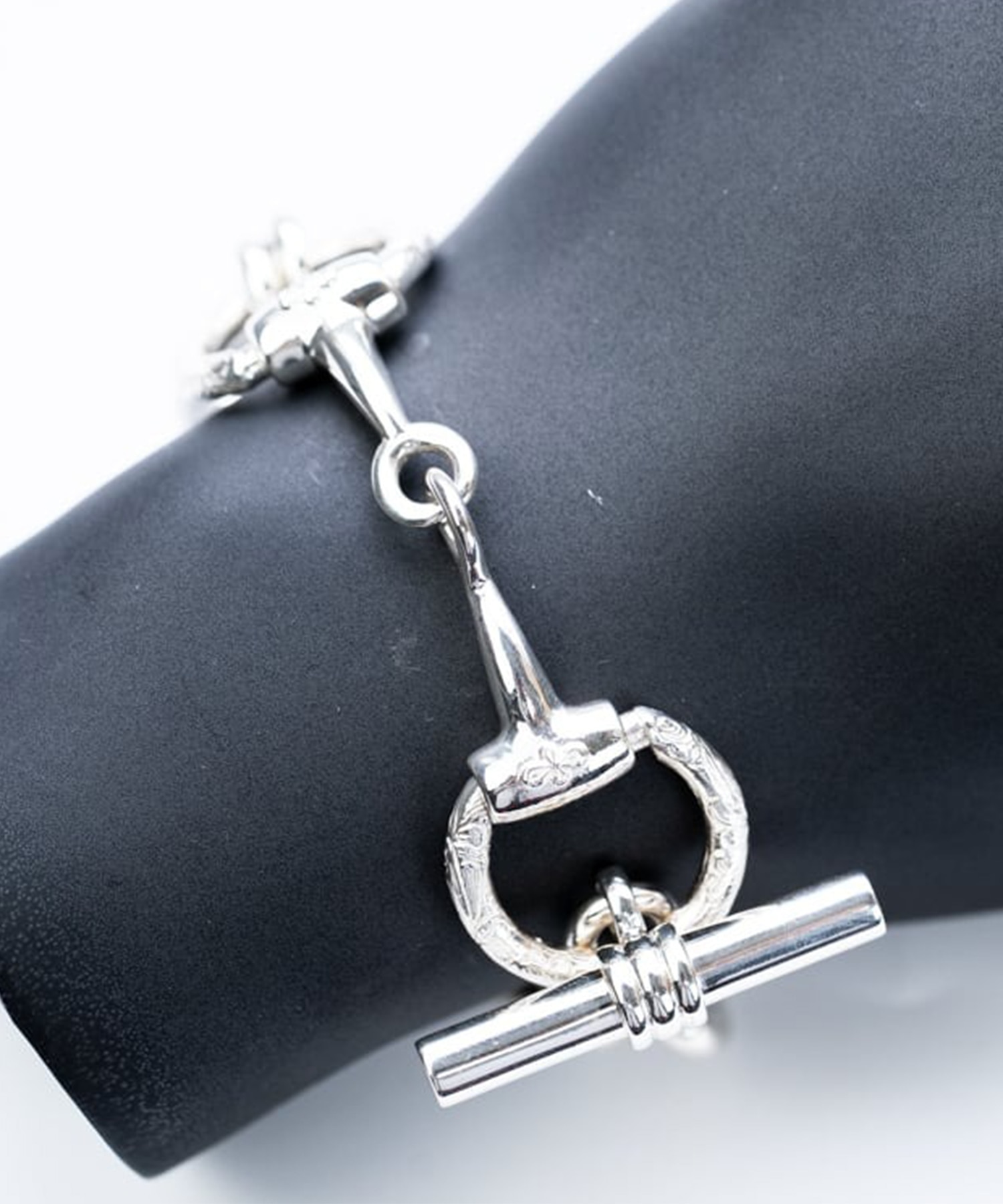 BN-080 Horse bit bracelet double WAKAN SILVER SMITH