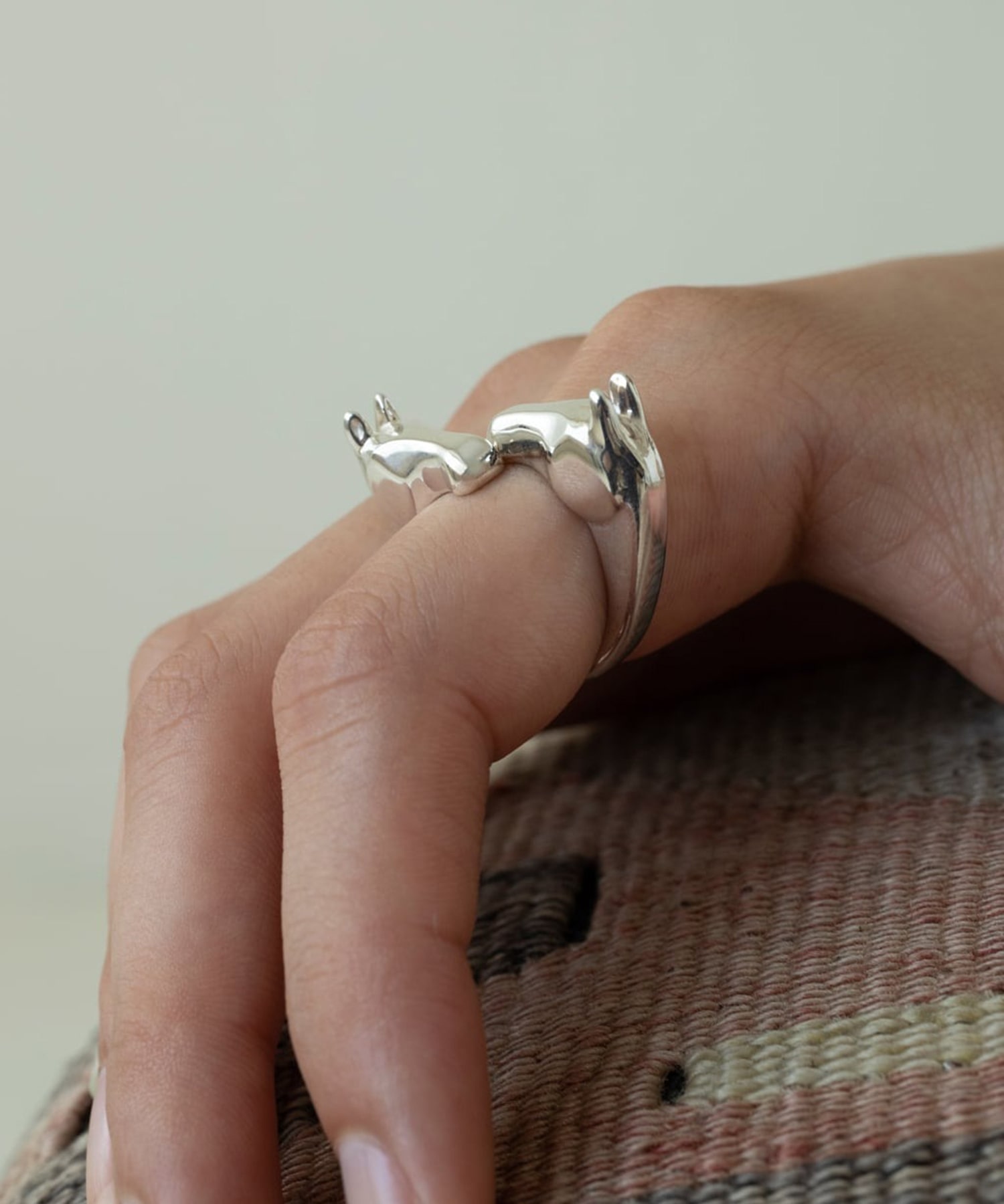 R-078 Horse ring (double face) WAKAN SILVER SMITH