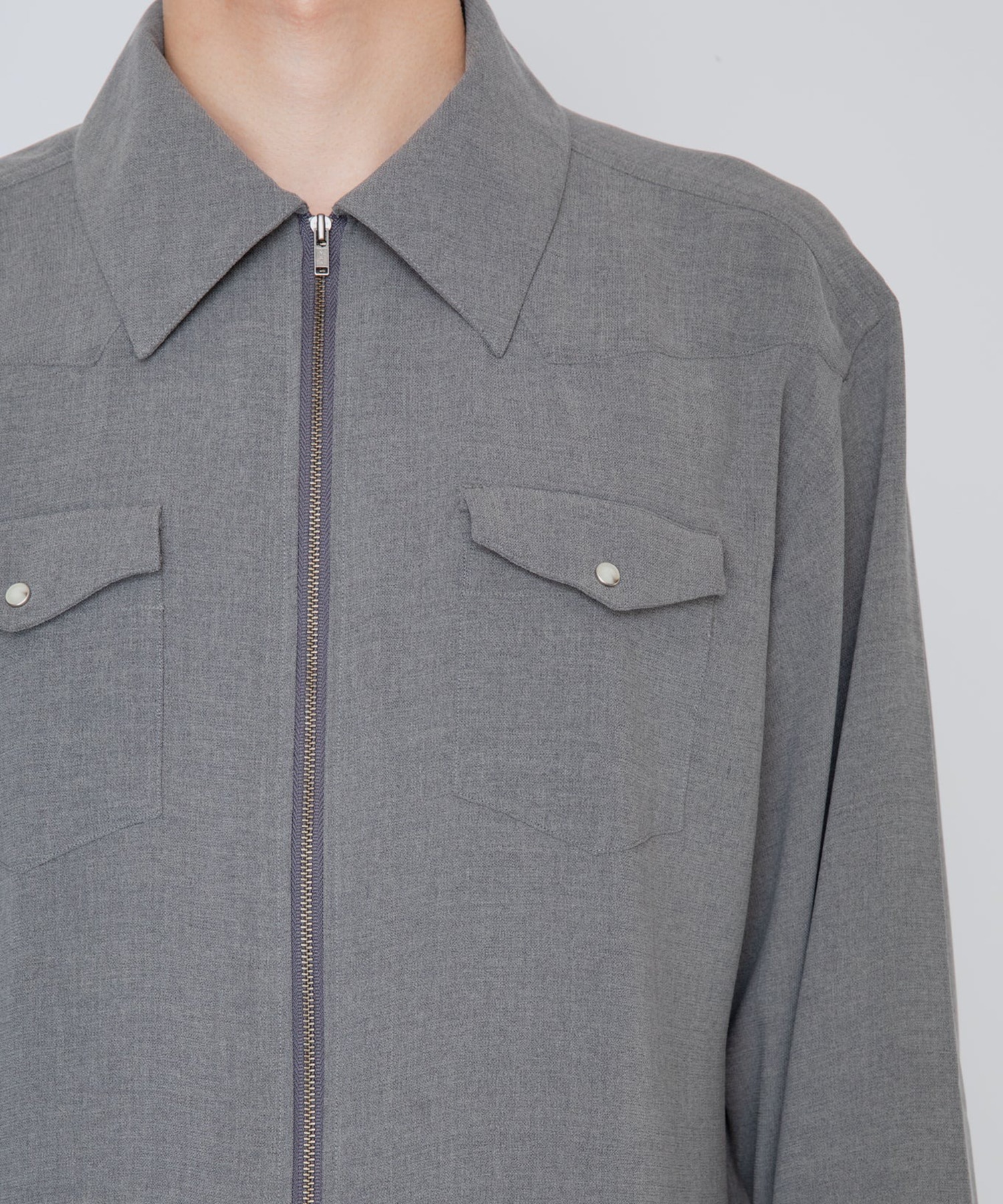 MELANGE TWILL WESTERN SHIRT RAINMAKER
