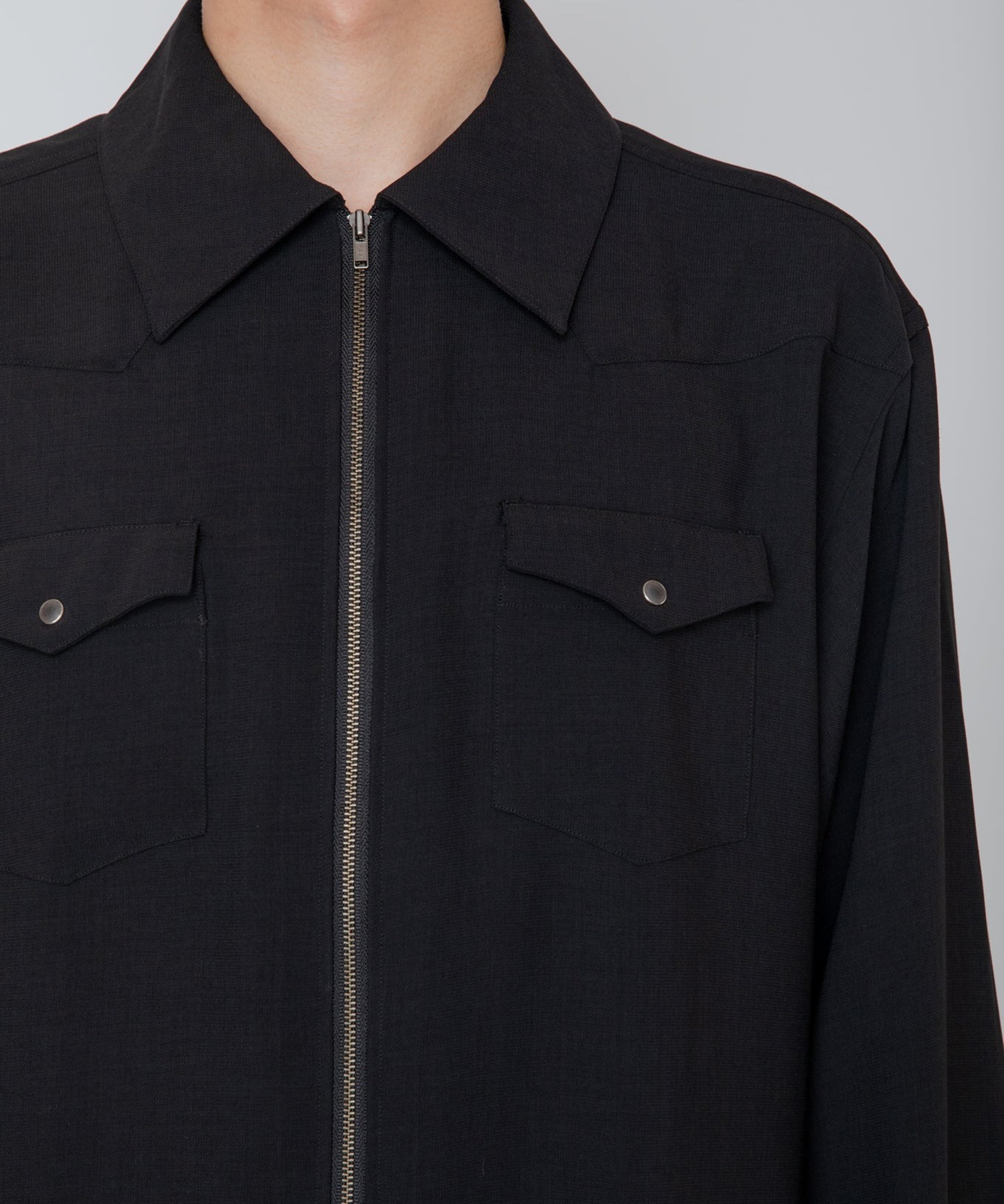 MELANGE TWILL WESTERN SHIRT RAINMAKER