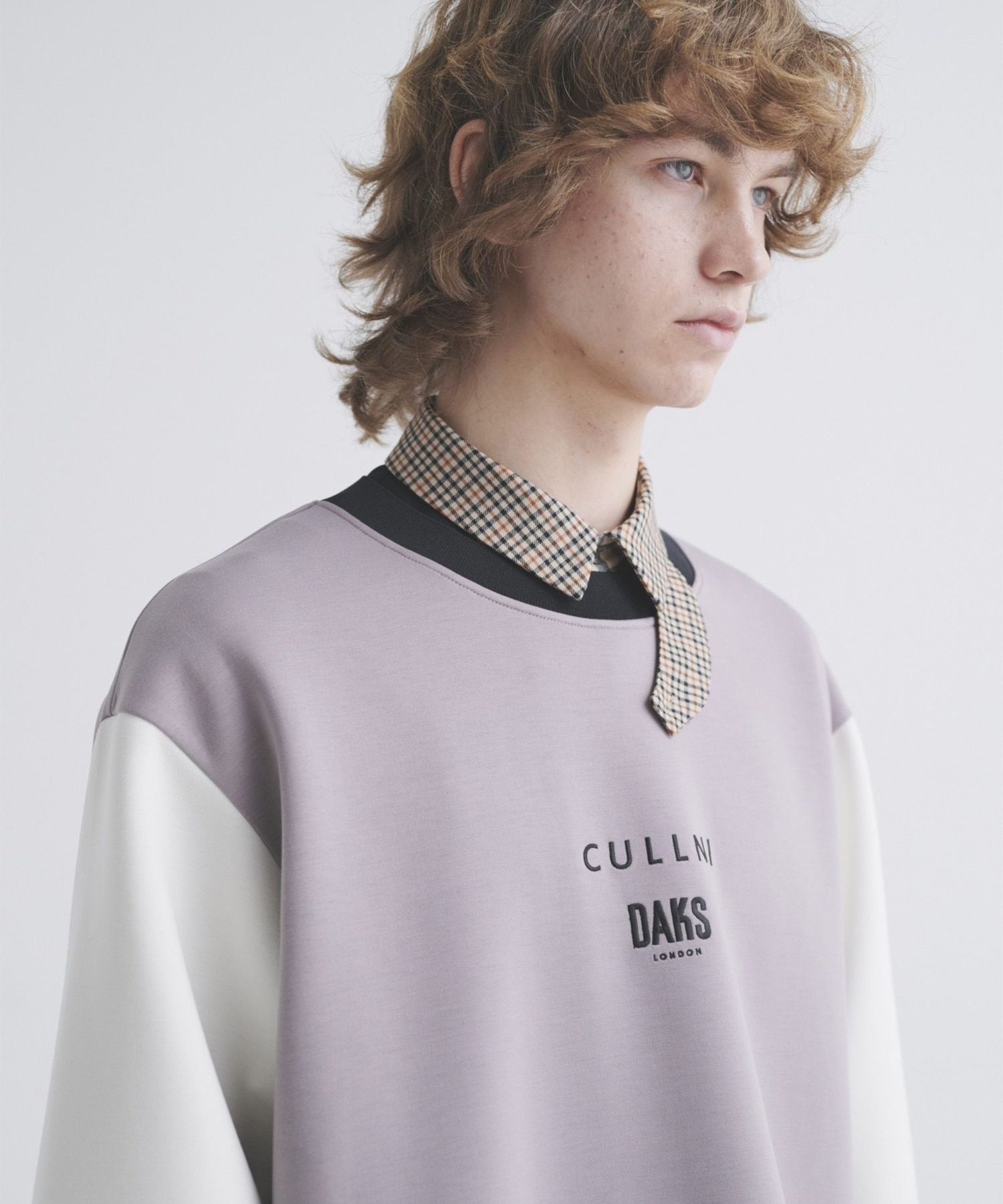 CULLNI for DAKS LONDON Drawstring Logo Embroidery Pullover CULLNI
