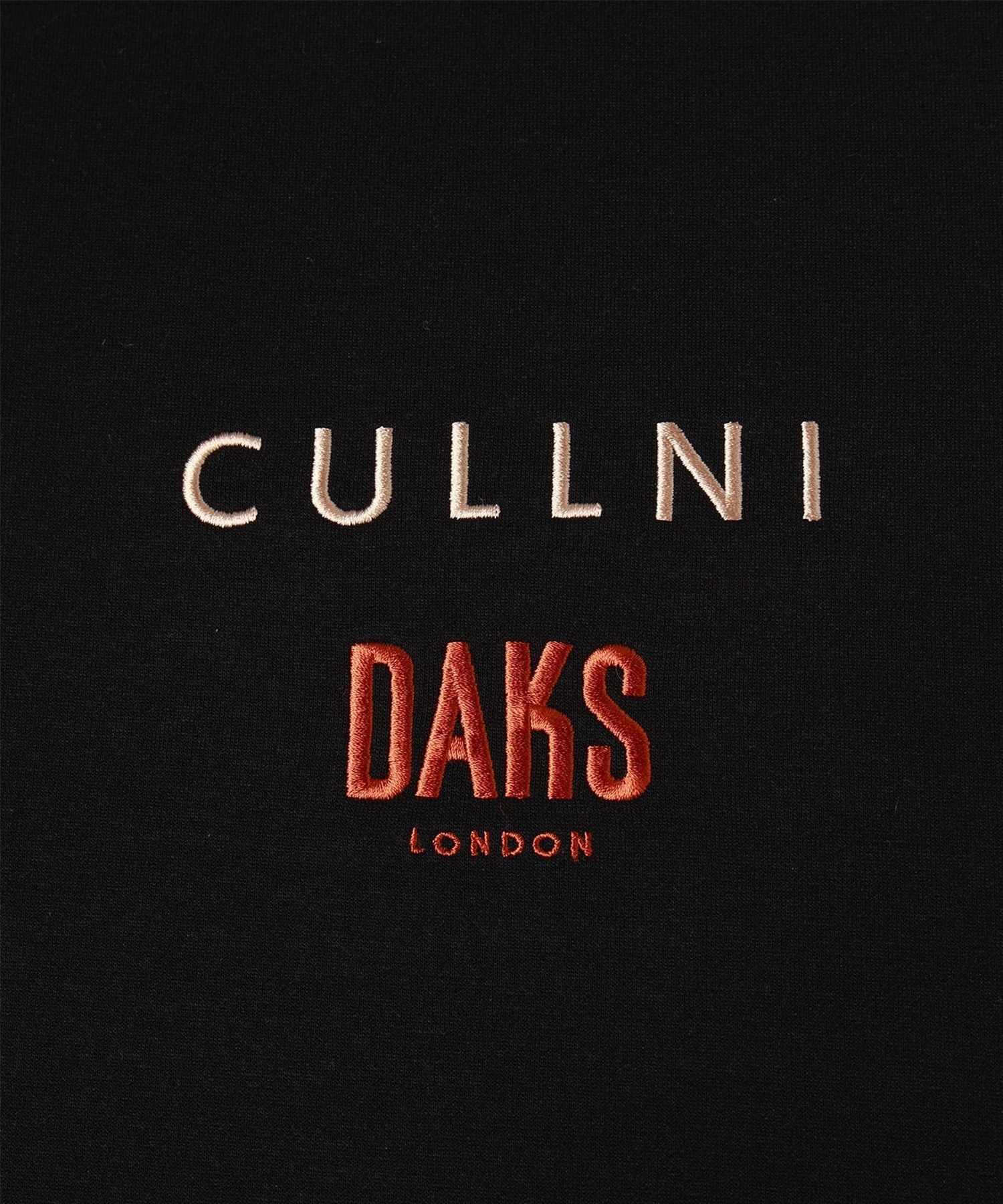 CULLNI for DAKS LONDON Drawstring Logo Embroidery Pullover CULLNI