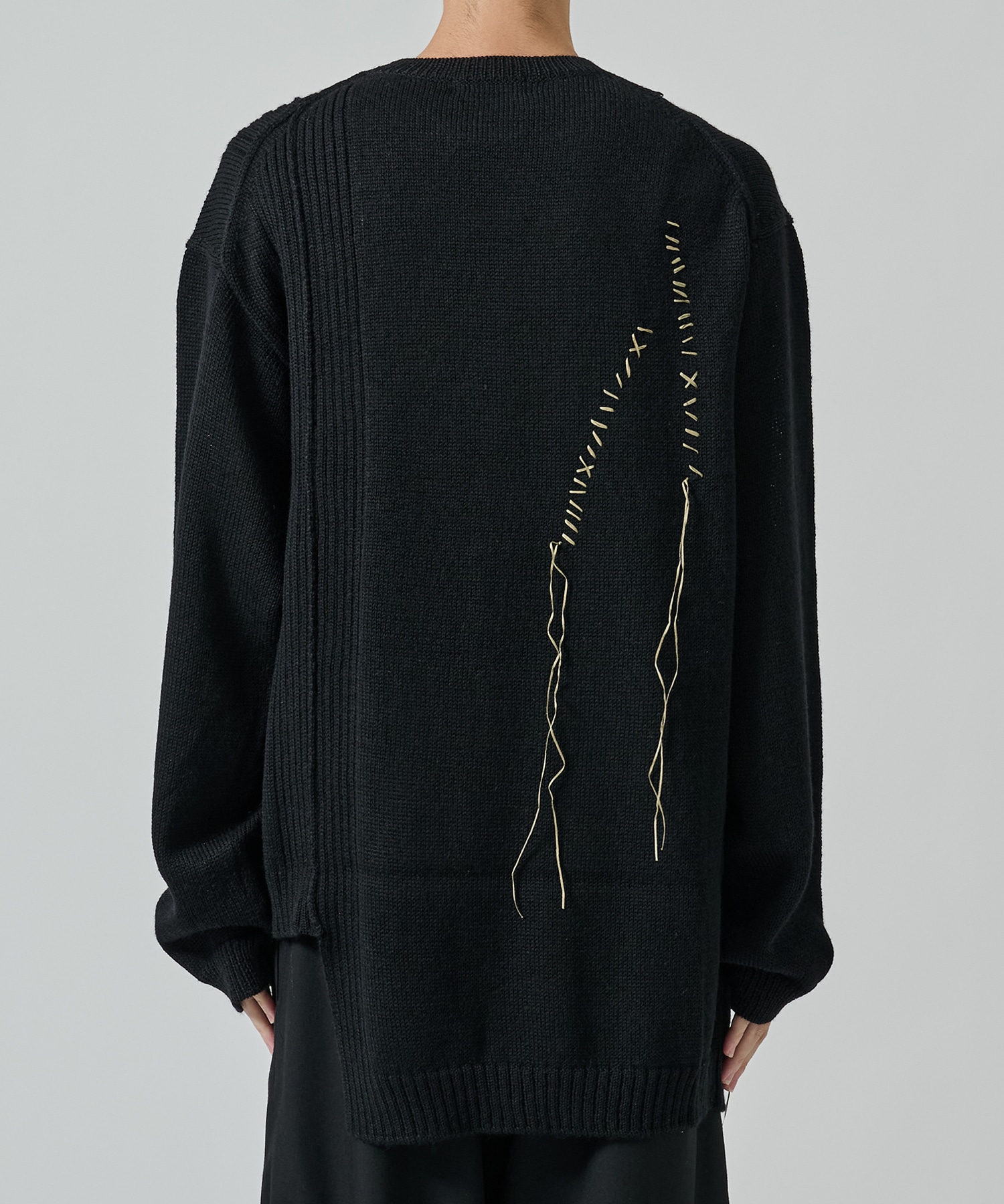 5G1P天竺刺繍丸首 Yohji Yamamoto