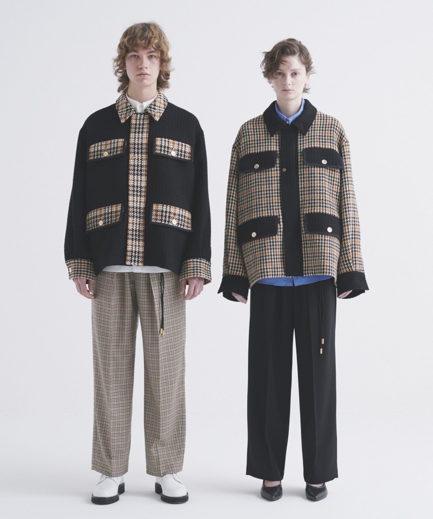 CULLNI for DAKS LONDON Tuck Drawstring Wide Pants CULLNI