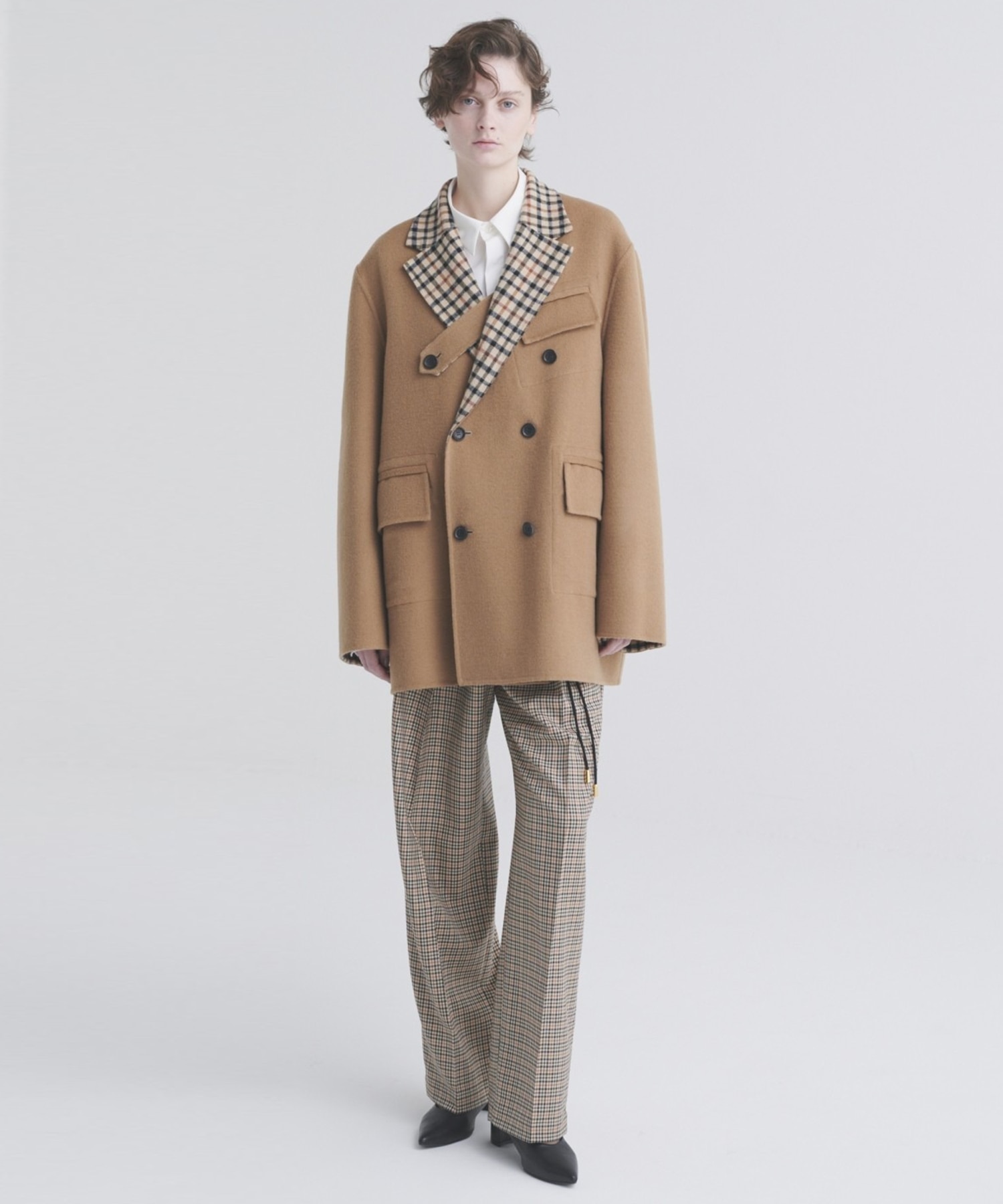 CULLNI for DAKS LONDON Tuck Drawstring Wide Pants CULLNI