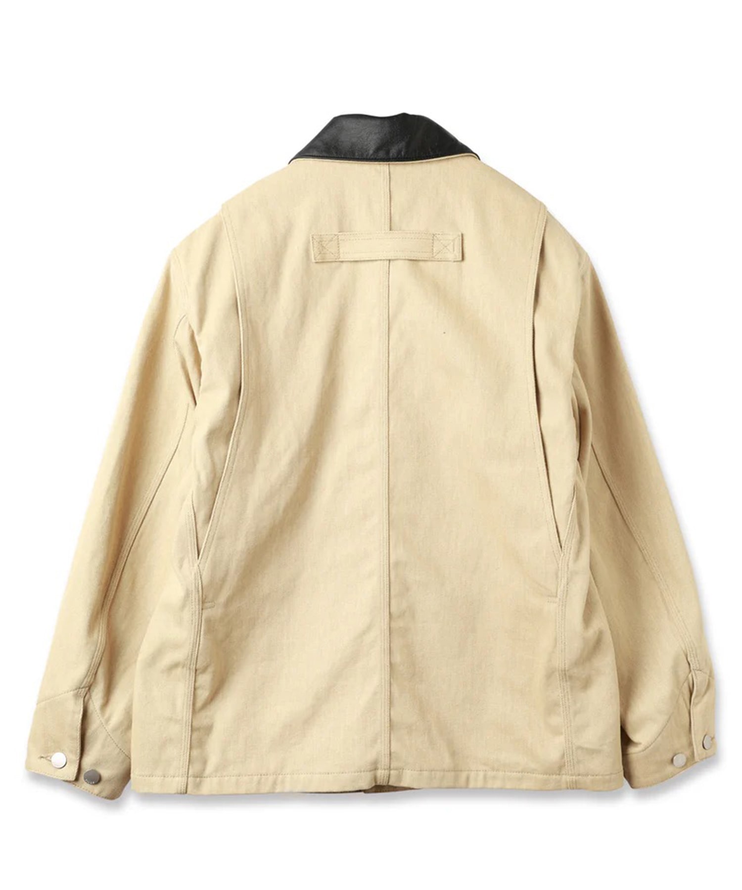 LEATHER COLLAR FADE COVERALL JieDa