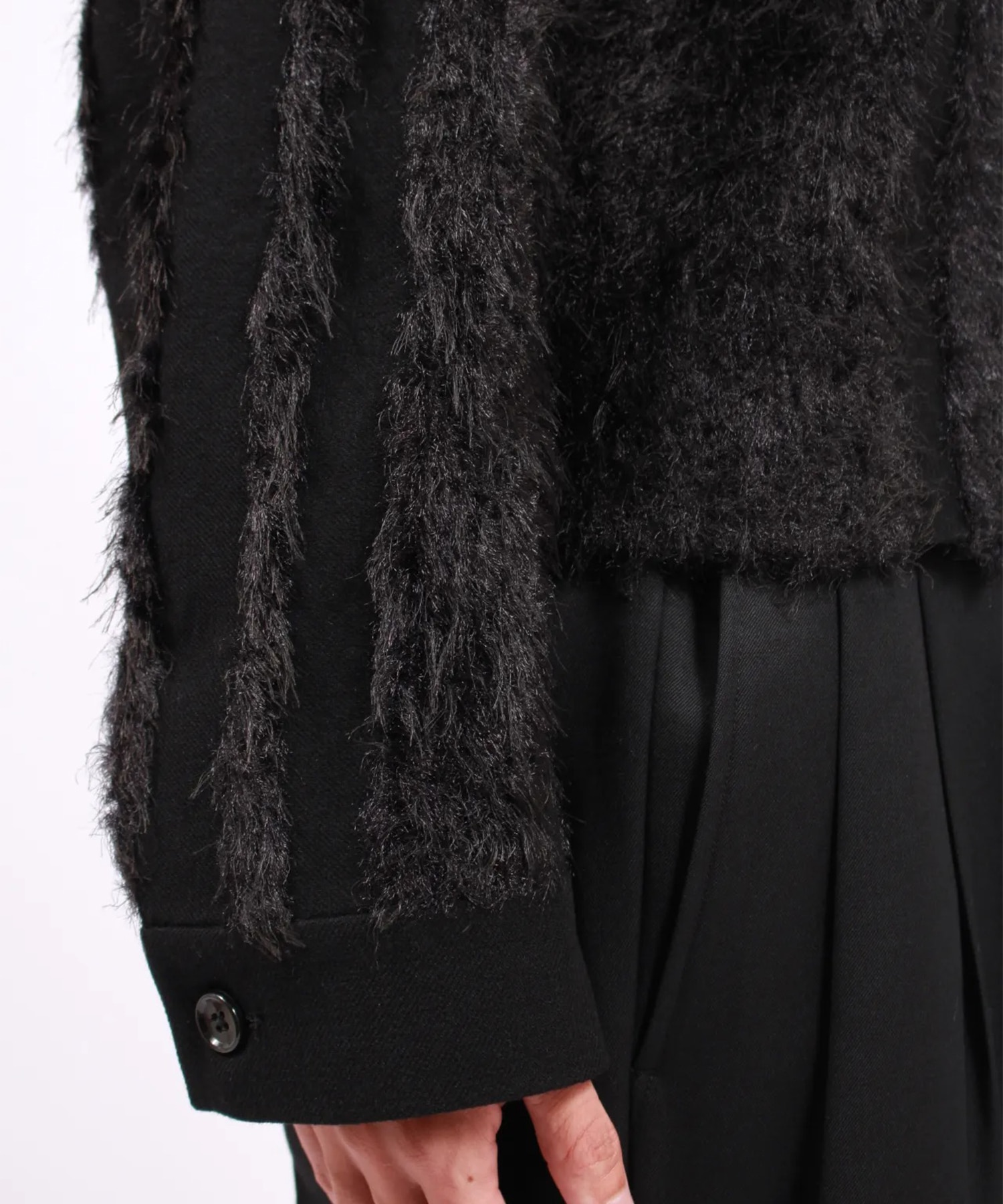 FUR TWEED ZIP BLOUSON TAAKK