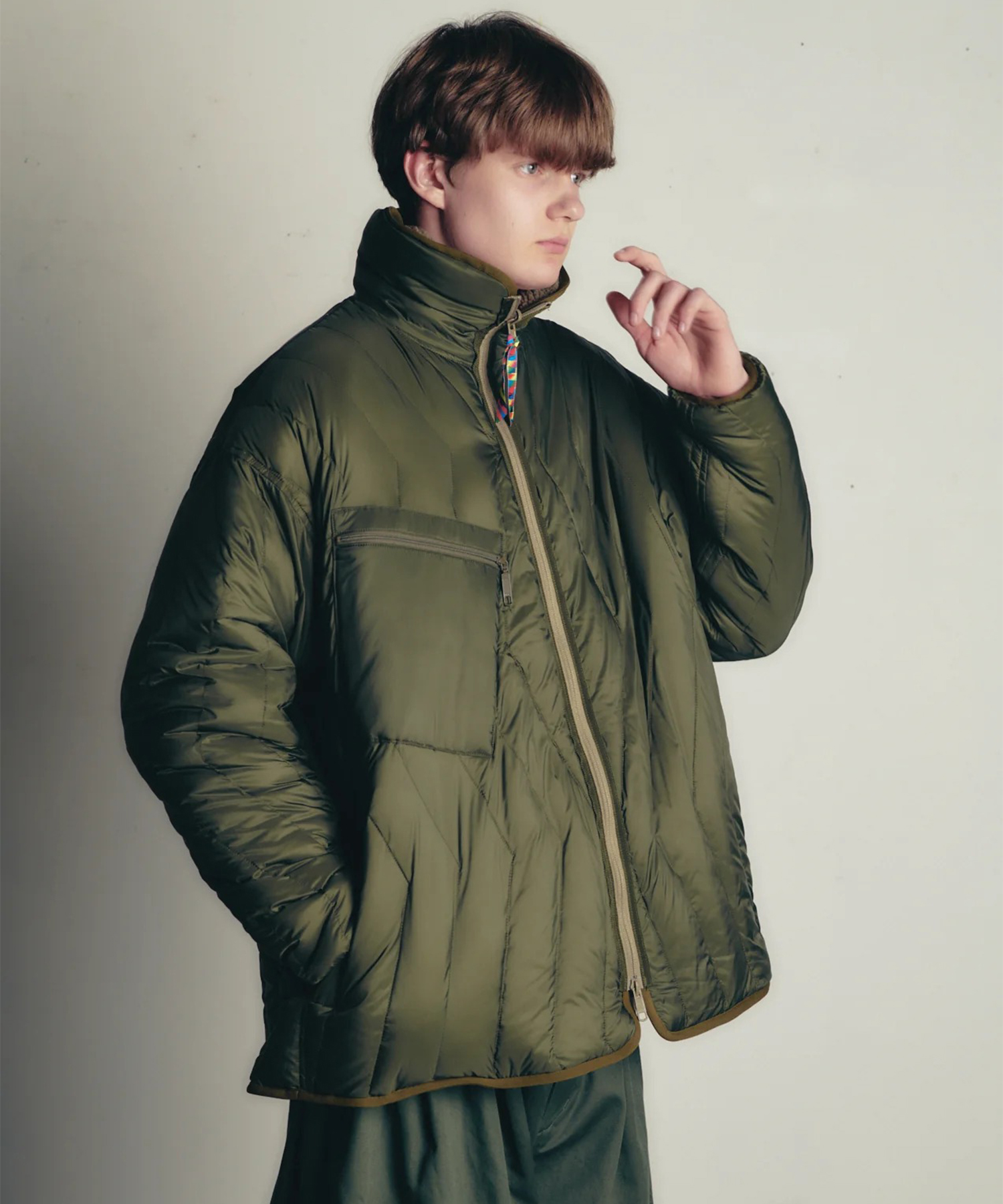 REVERSIBLE FLEECE DOWN JACKET is-ness×TAION TAION/TAION EXTRA