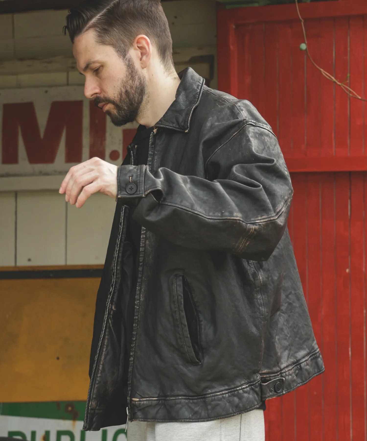 VINTAGE CRAFT SHEEP LEATHER /OVERSIZE RIDERS 