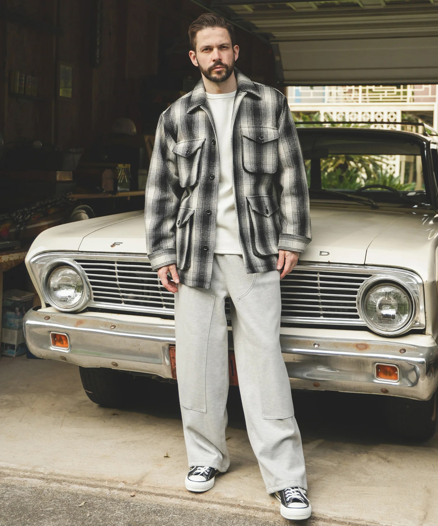 SKOOKUM COLLABORATION /MACKINAW JACKET MR.OLIVE