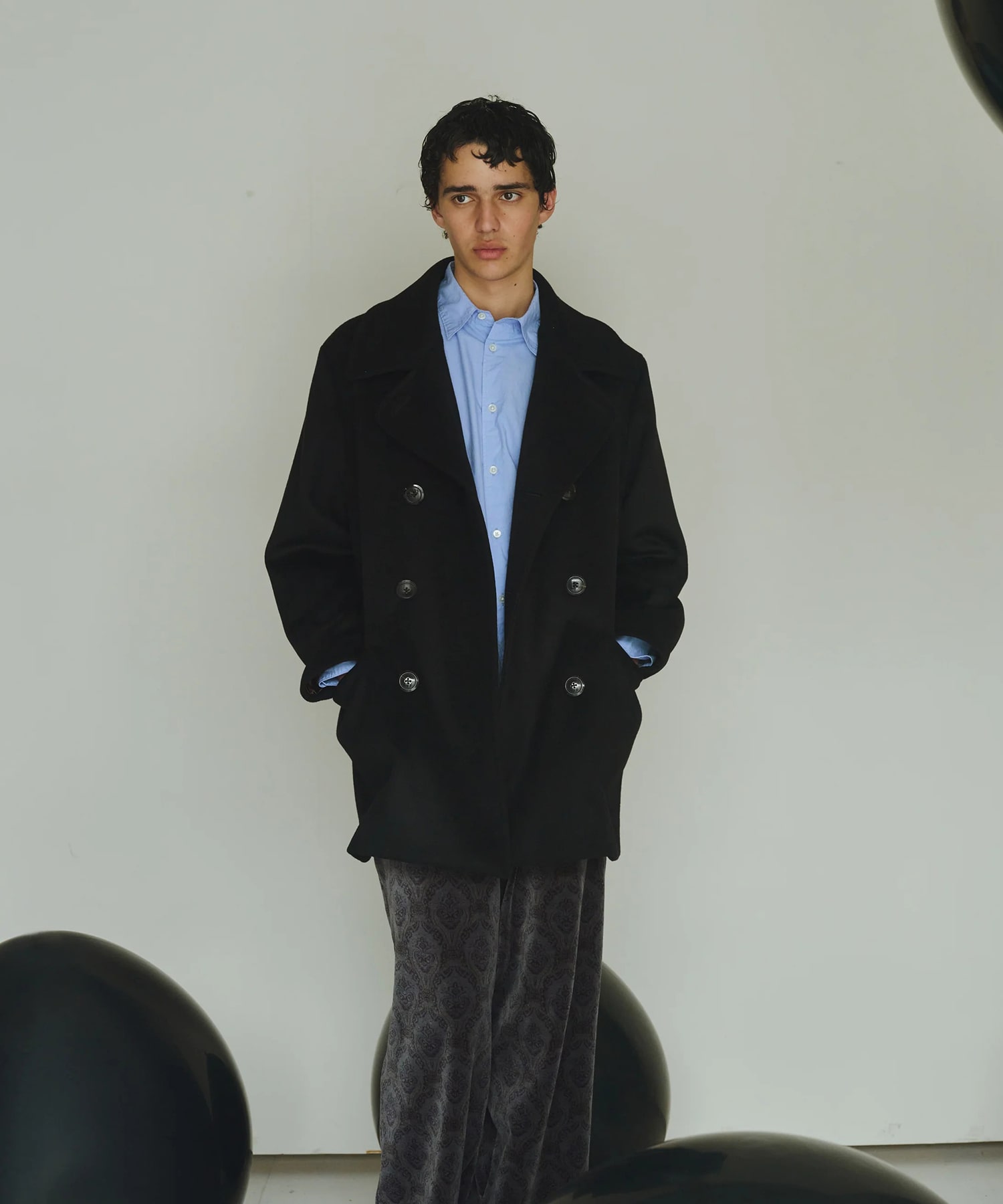 ウールシルクカシミヤビーバー / ブリッジコート MARKAWARE/marka