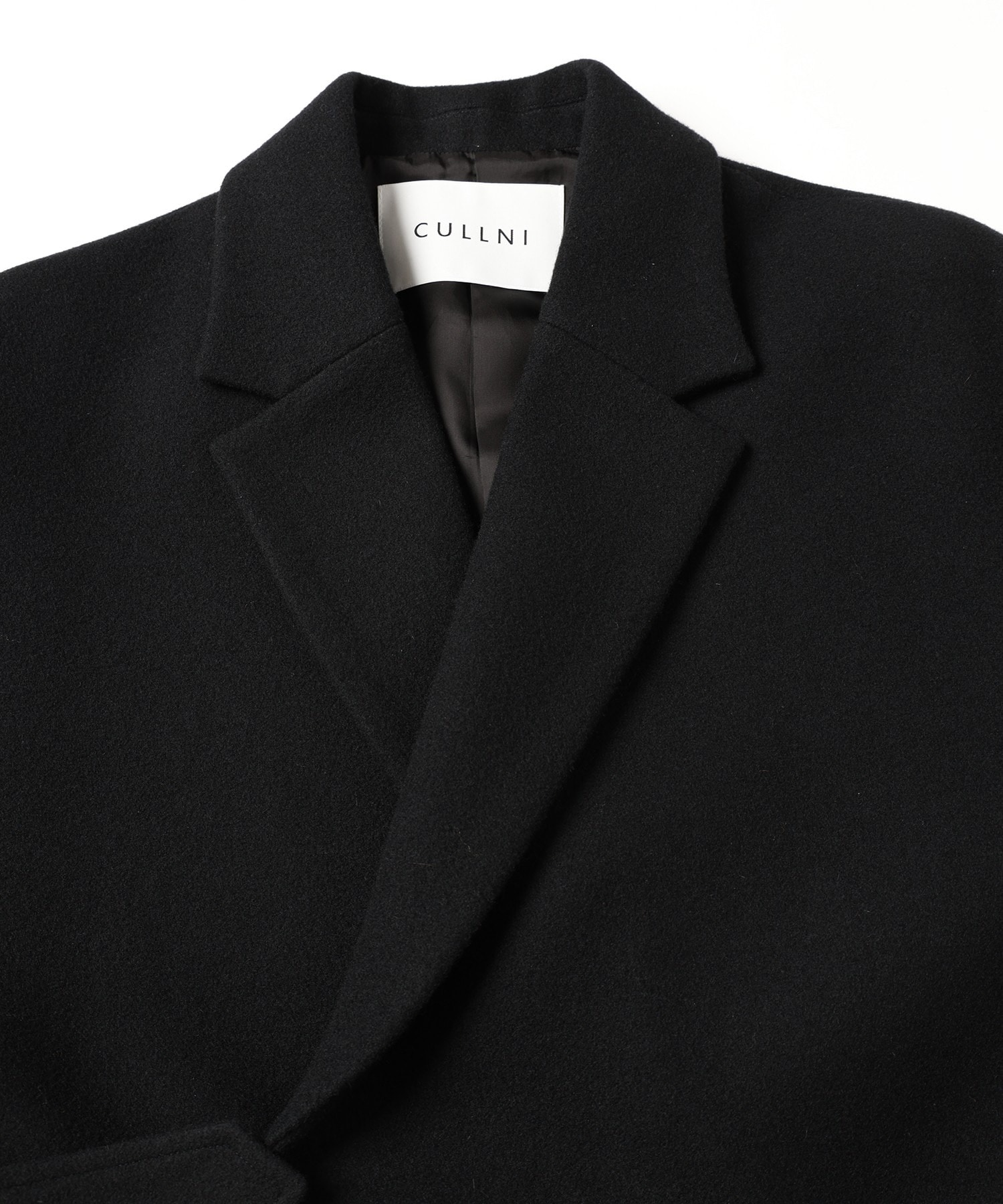 Lamb Wool Melton Tie Locken Long Chester Coat CULLNI