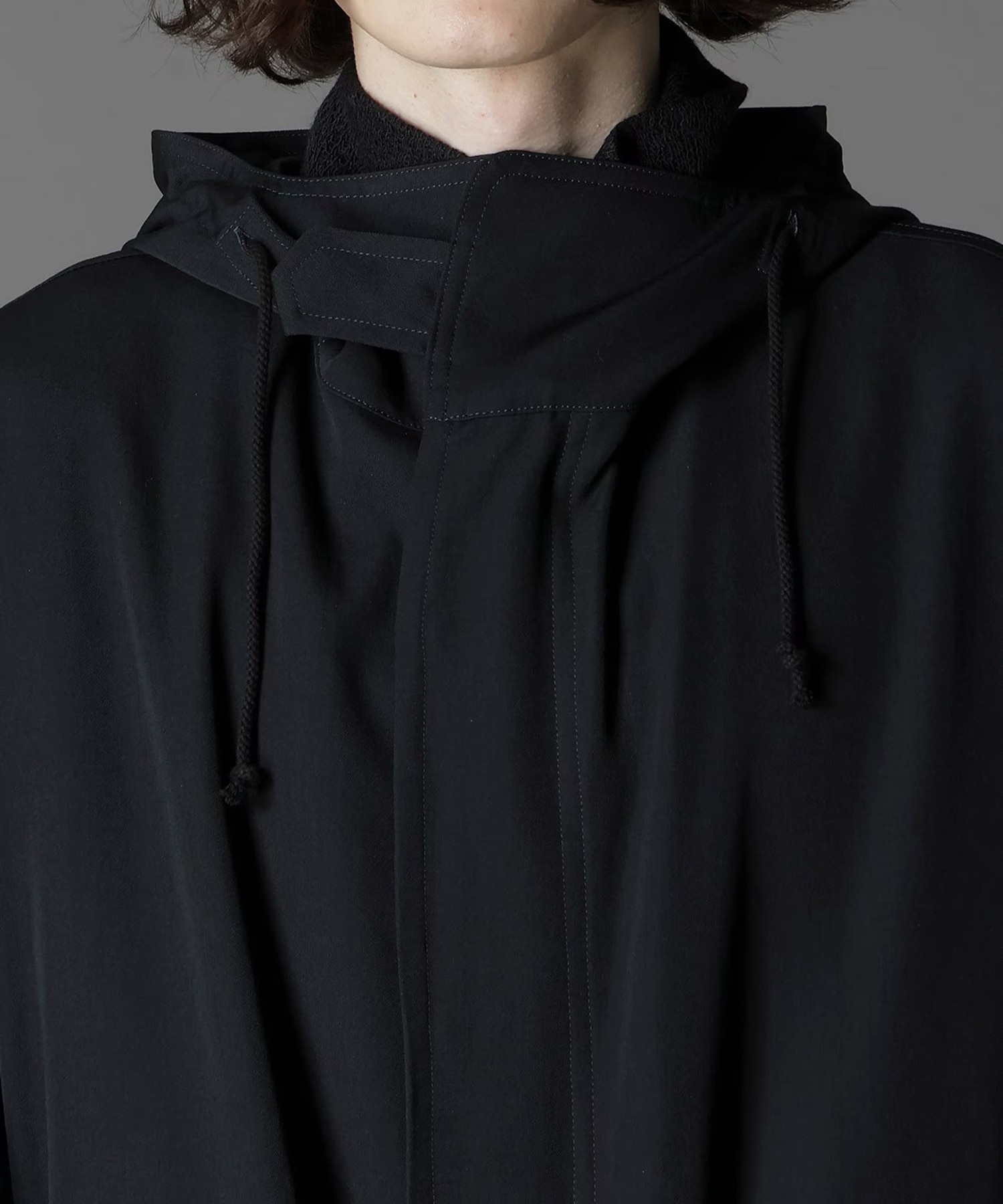 W/GABARDINE HOODED MODS COAT GroundY