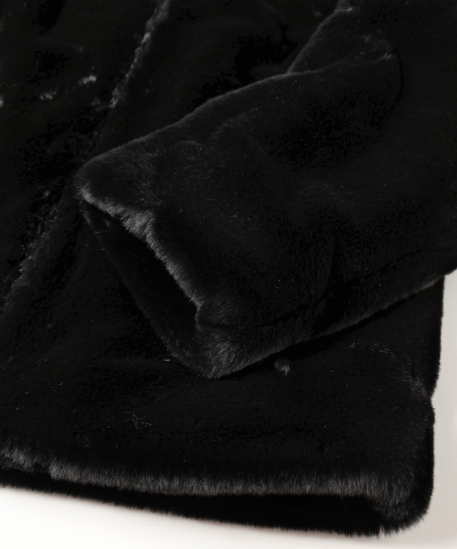 Eco Fur Zip Up Stand Coller Coat CULLNI