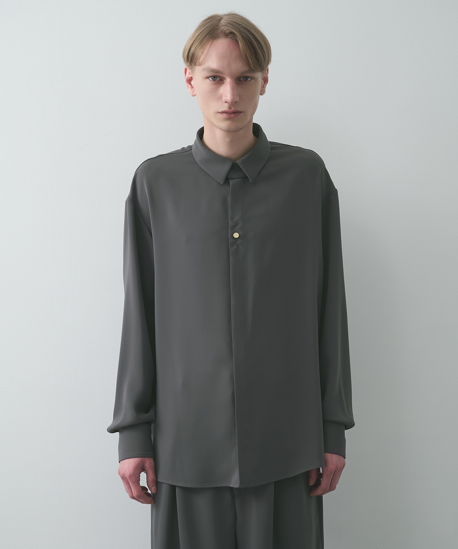 Double Cloth Chin Tab Long Sleeve Shirt CULLNI
