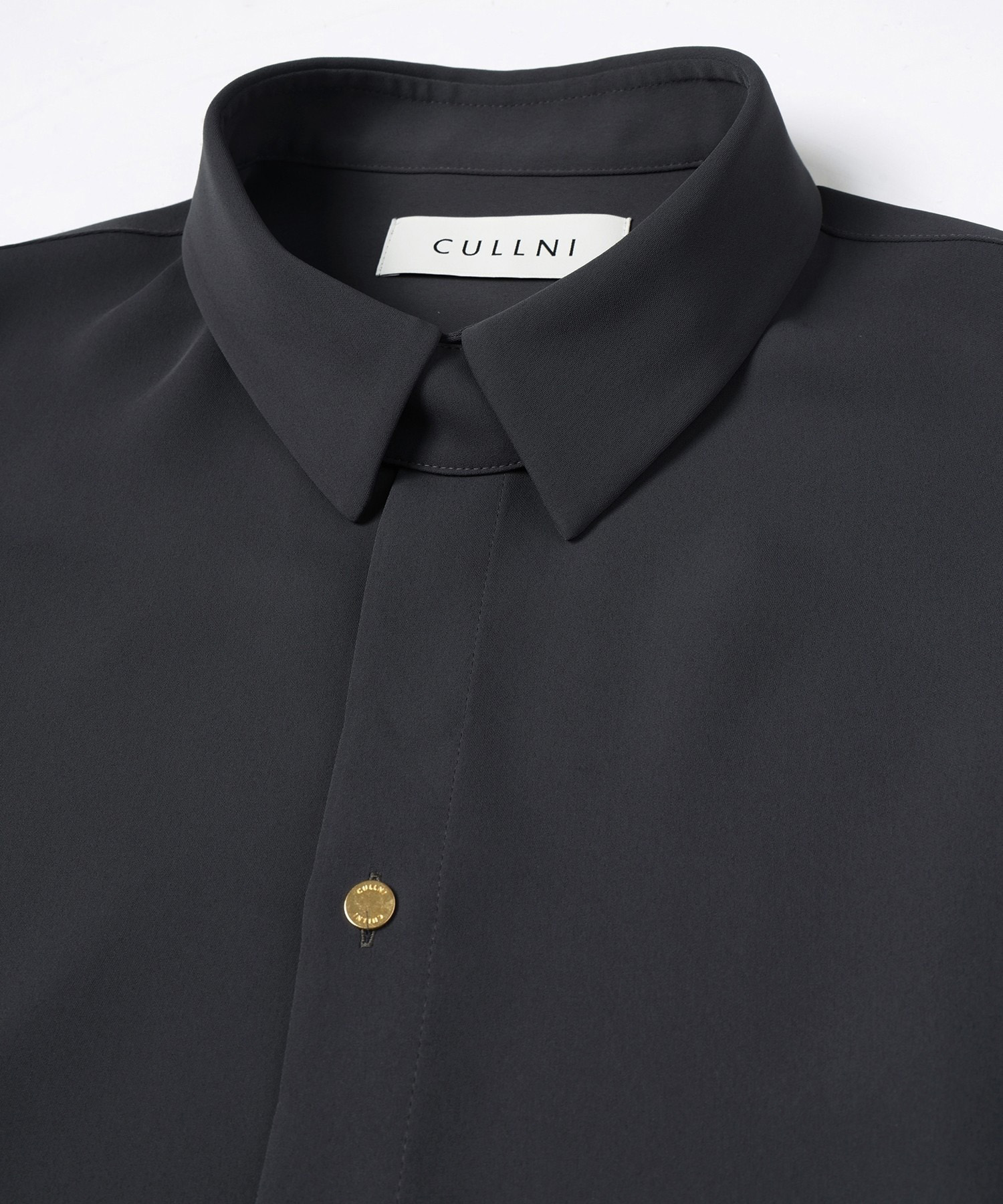 Double Cloth Chin Tab Long Sleeve Shirt CULLNI