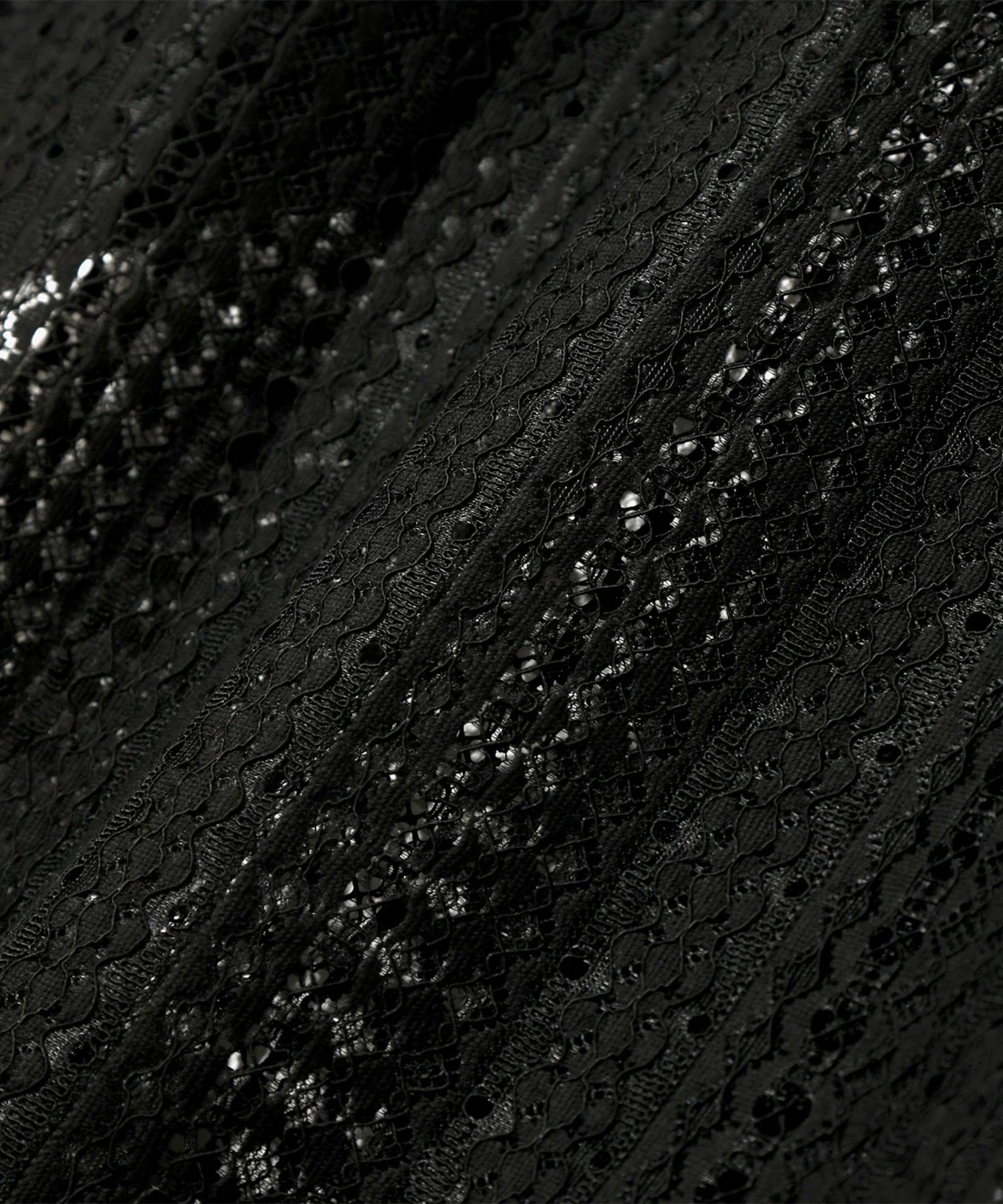 S/S Widespread Collar Shirt - Raschel Lace NEEDLES