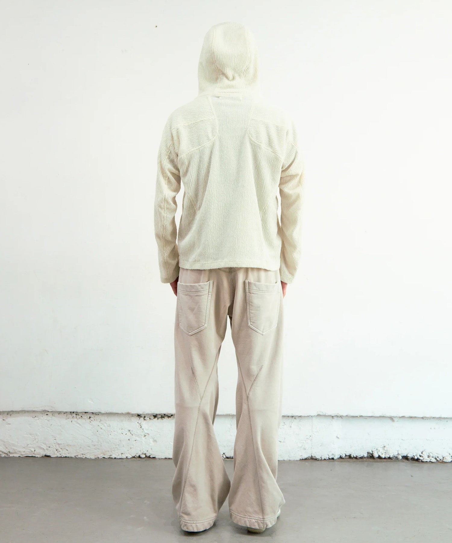 SEMI SHEER FULL ZIP UP HOODIE NVRFRGT