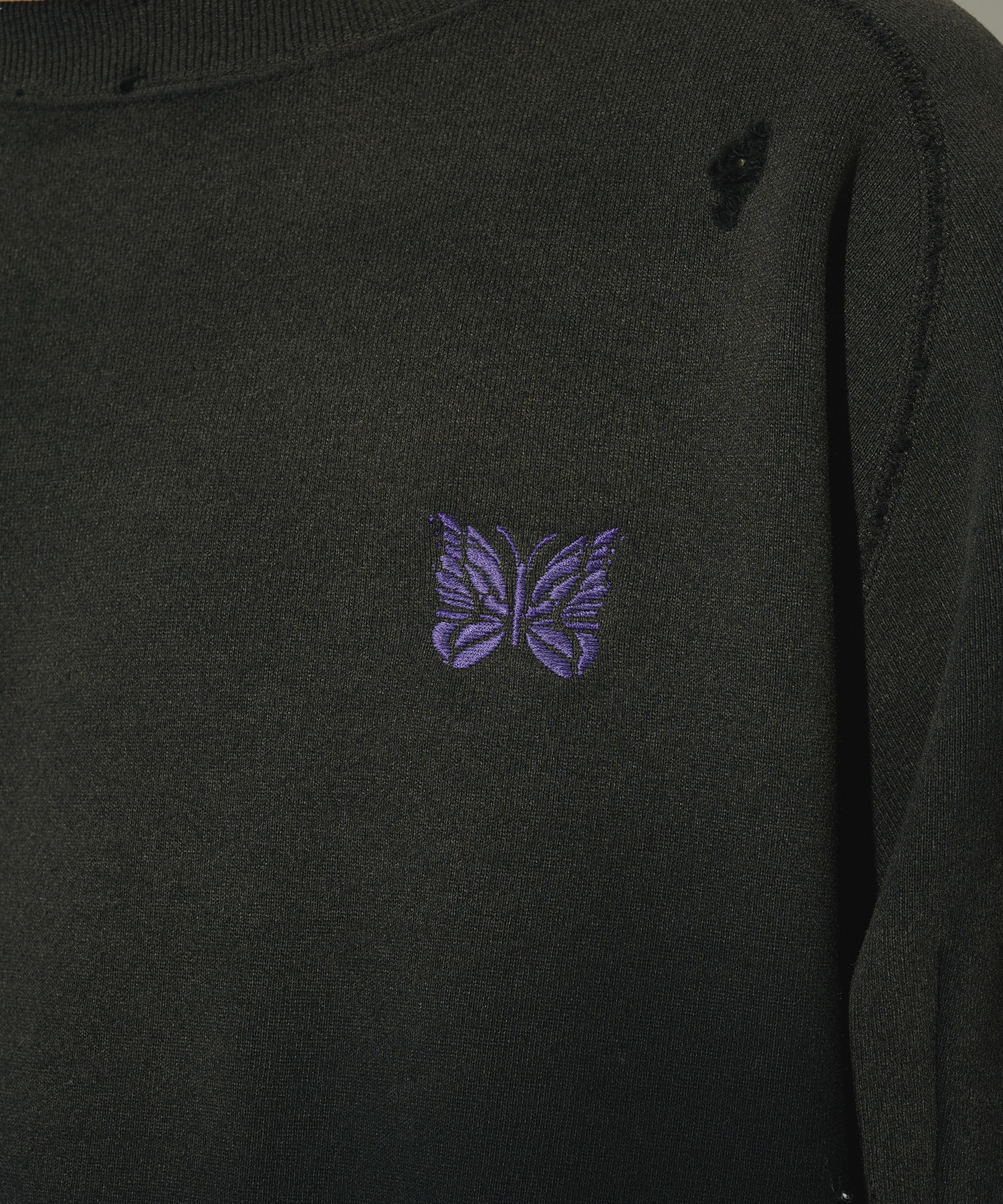 別注 Deconstructed Sweat Shirt - Cotton French Terry NEEDLES