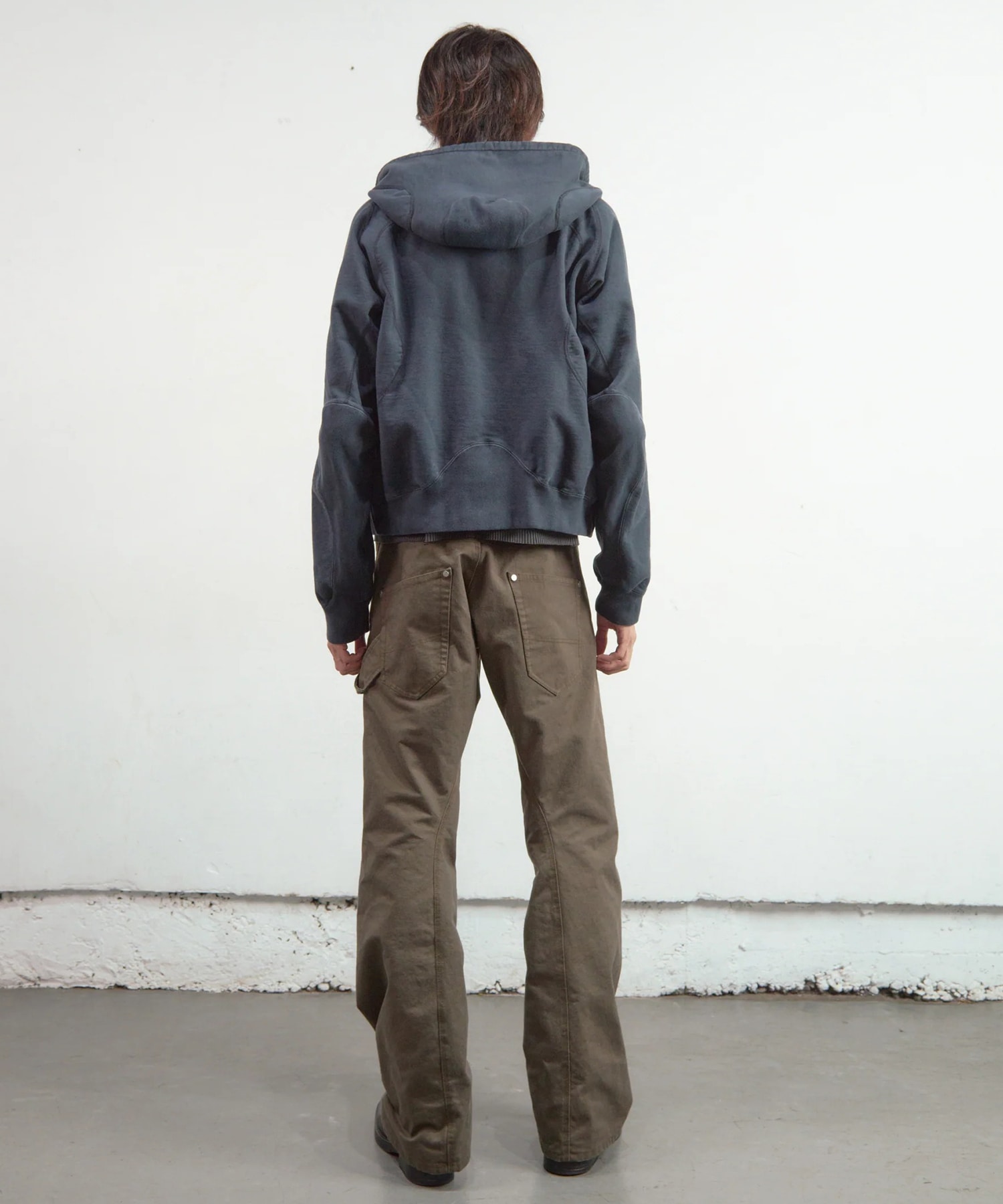 PANELED ZIP UP HOODIE NVRFRGT