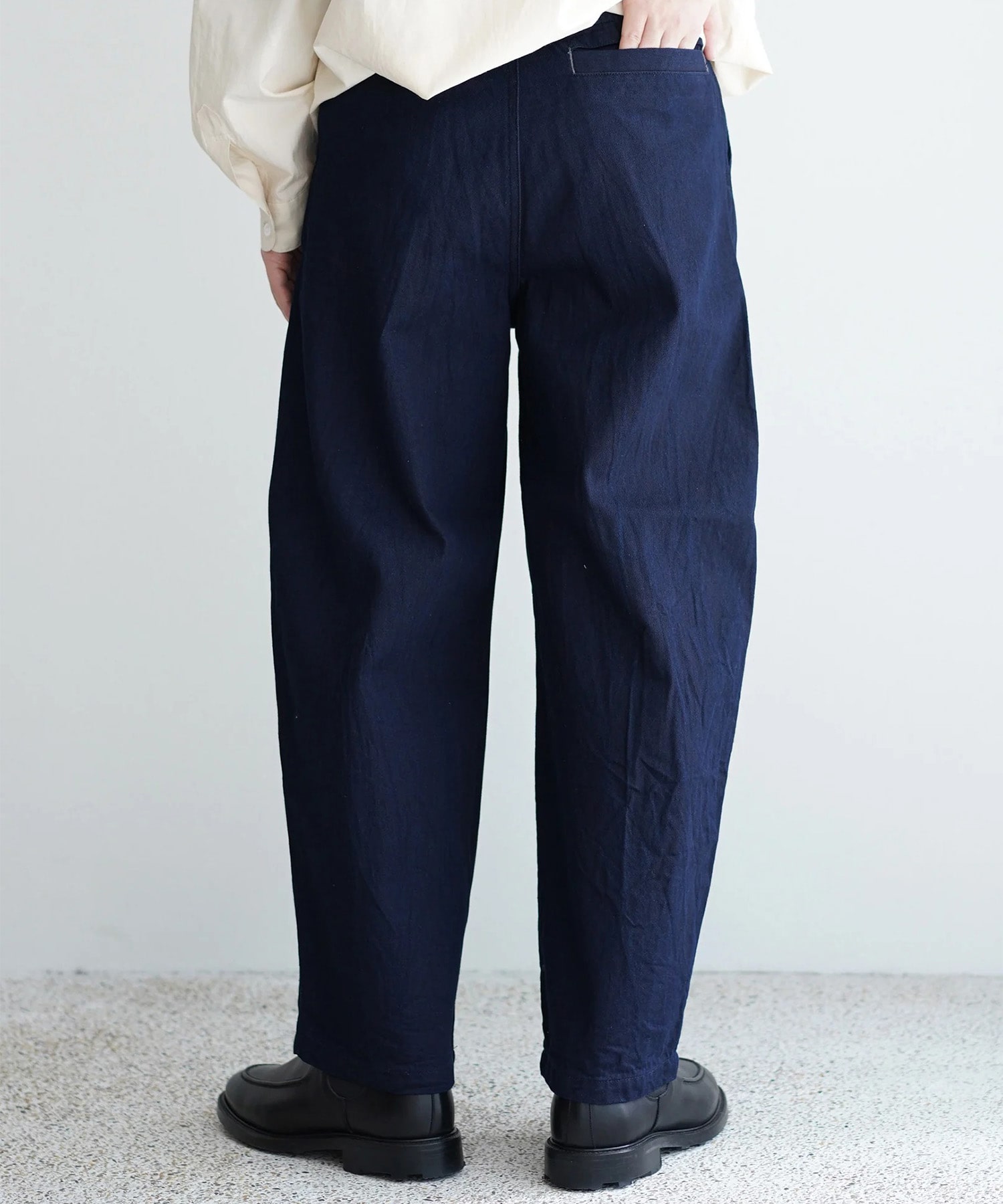 11.5oz deep tuck denim pants STILL BY HAND