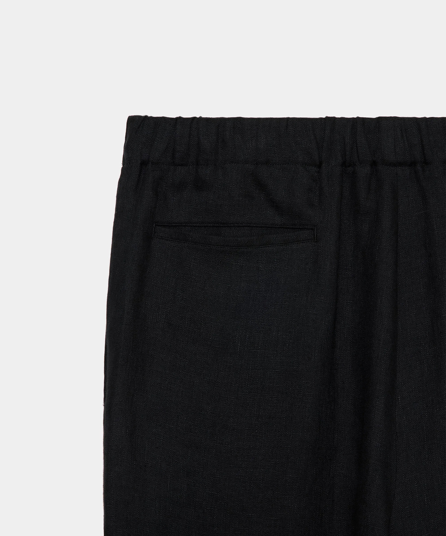 リネンガーゼダブルクロス ワイドシリンダーフィットイージーパンツ 