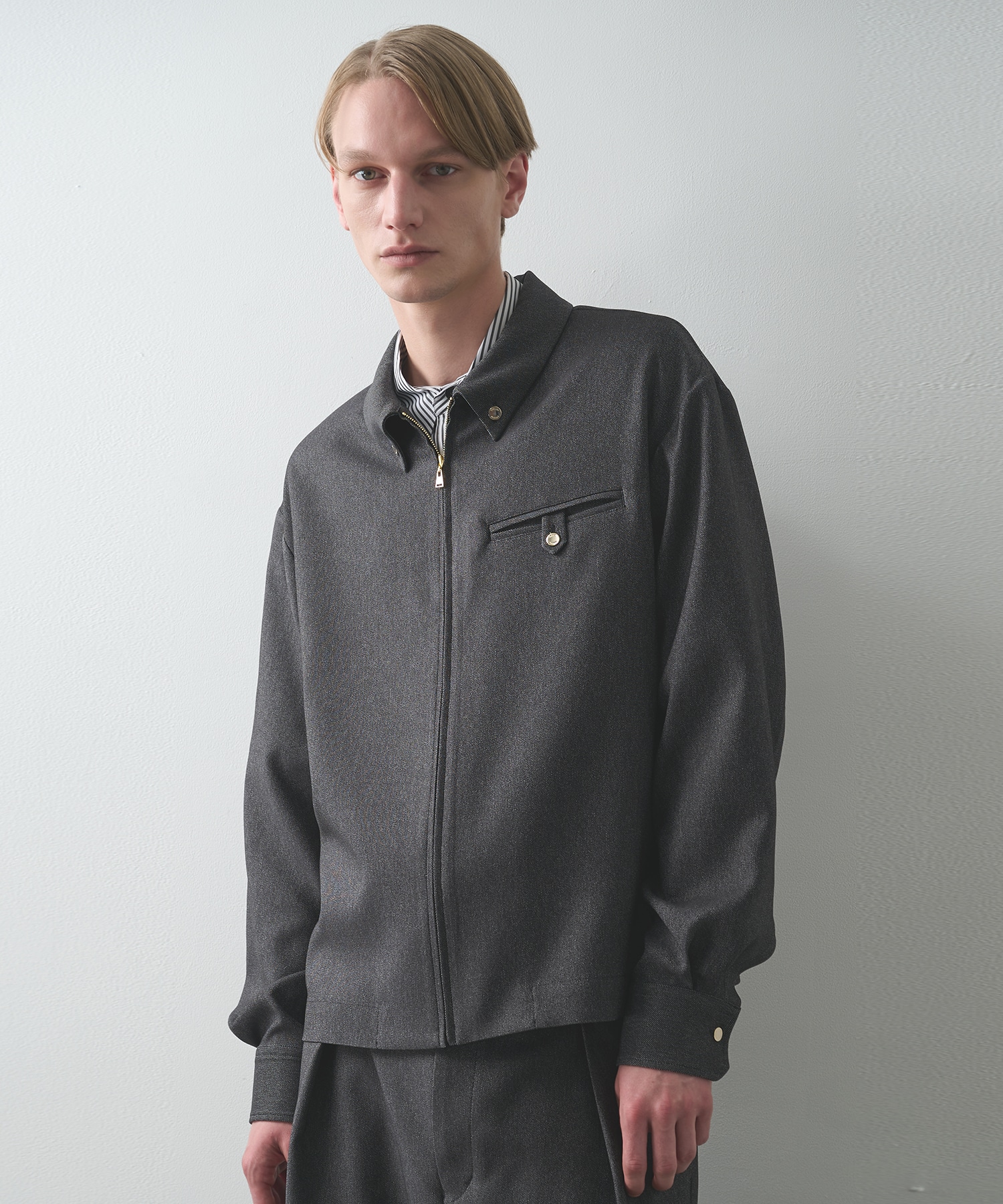 Faux Denim Tuck Wide Pant CULLNI