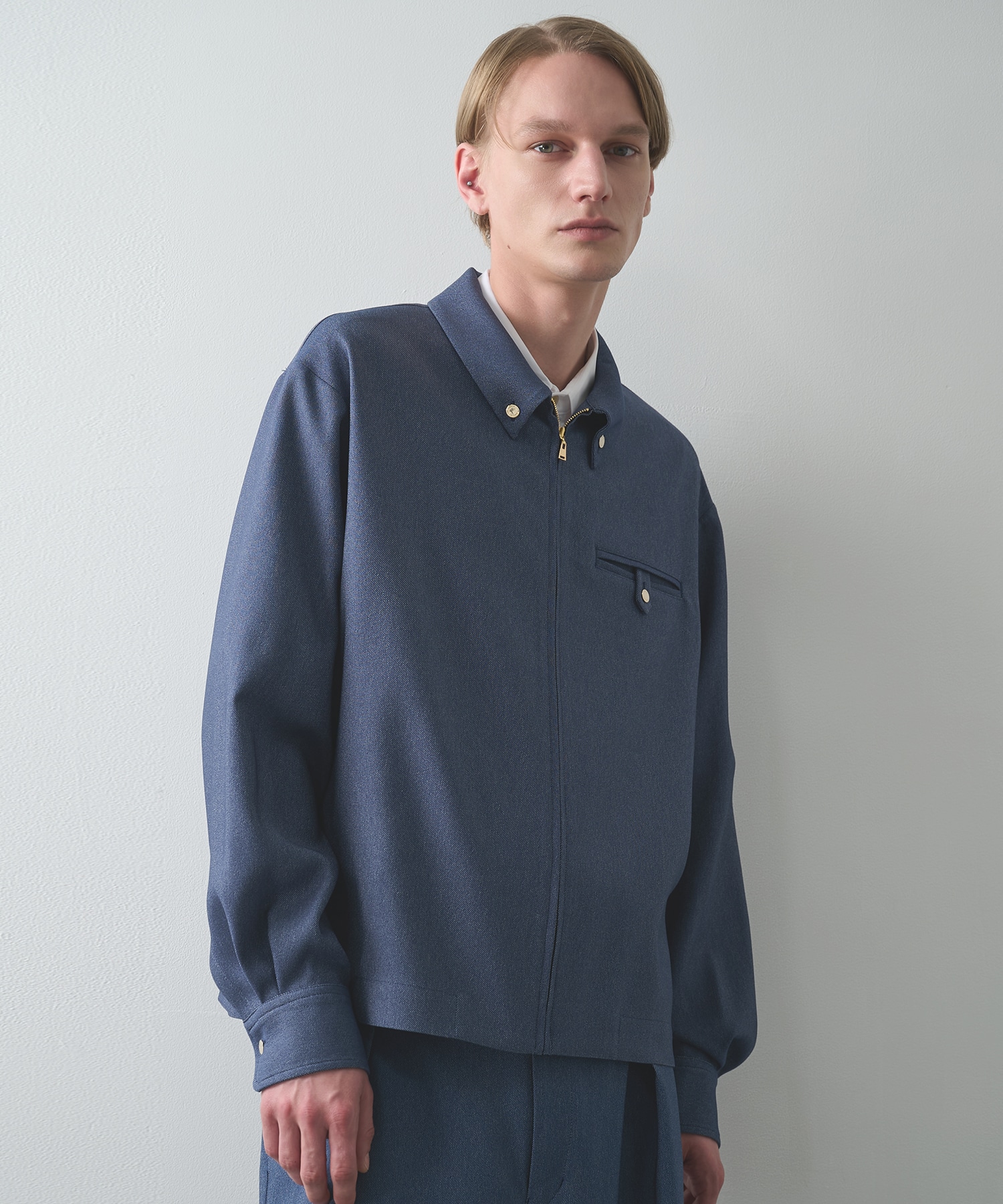 Faux Denim Tuck Wide Pant CULLNI