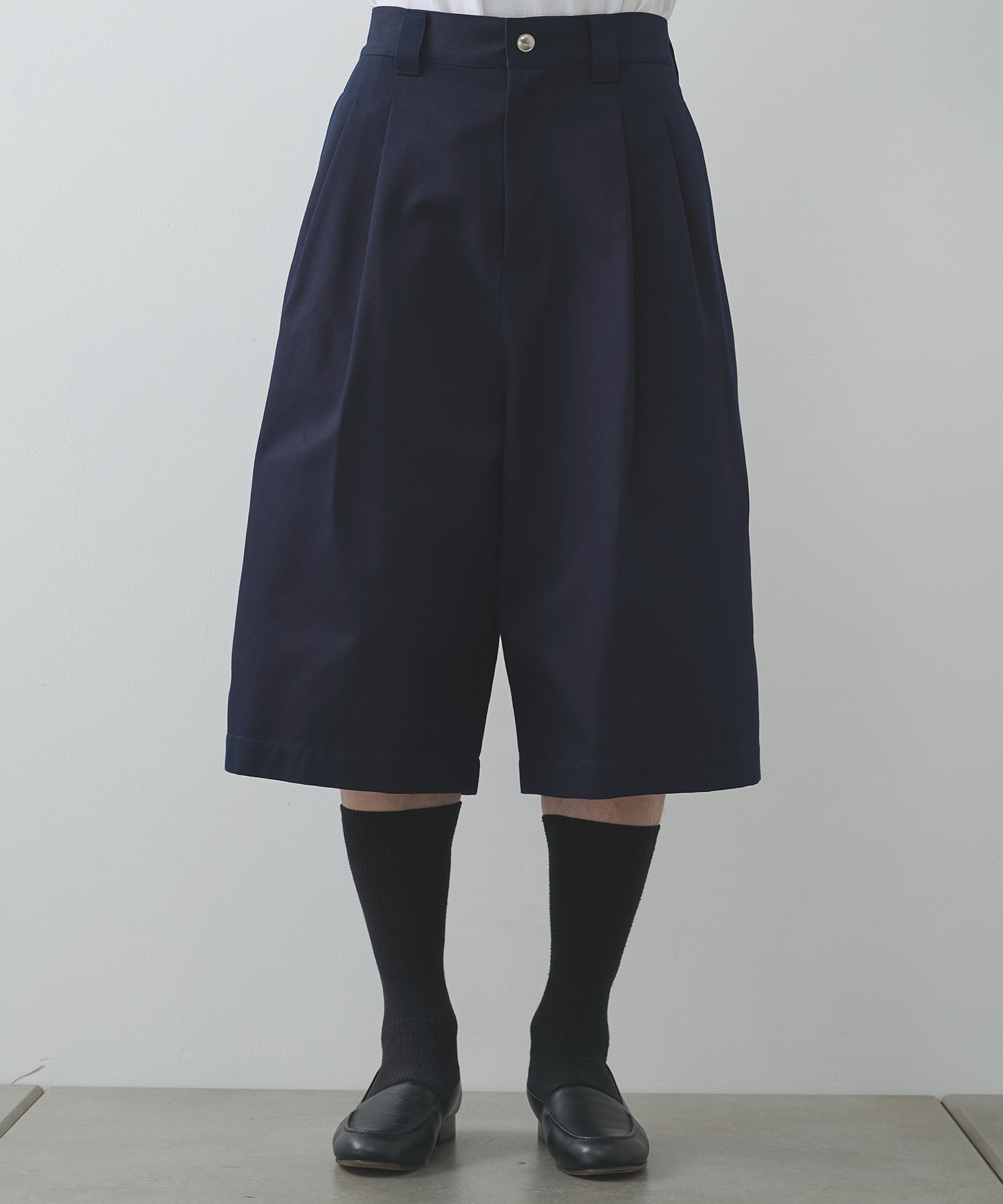 別注 denim easy half pants sulvam