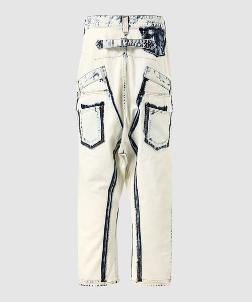 DOCKING BLEACH DENIM PANTS JUNYA WATANABE MAN