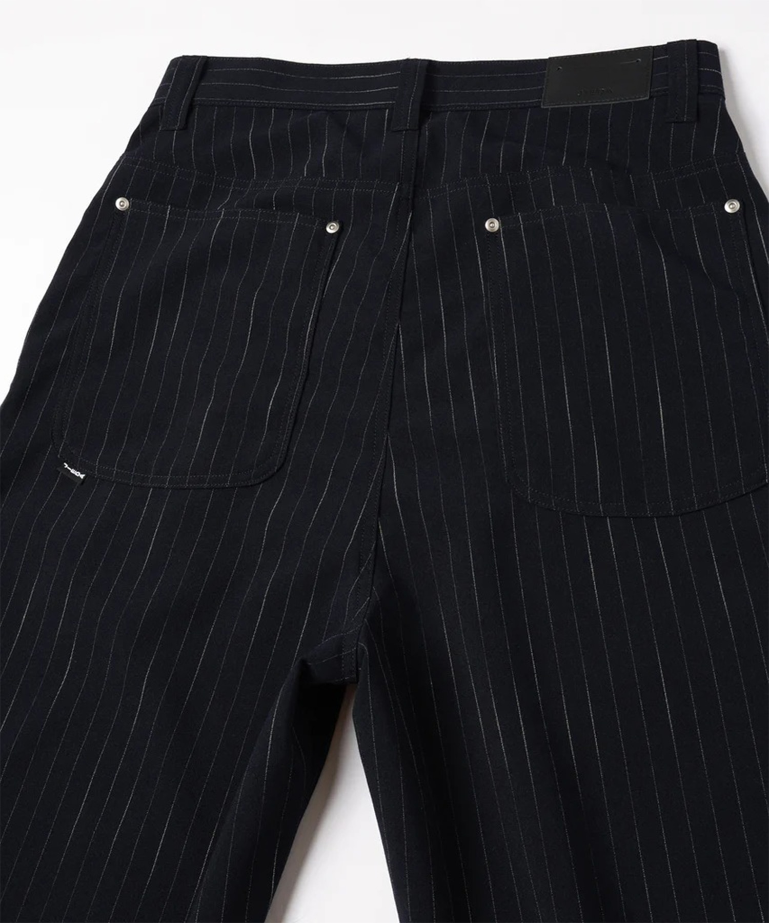 STRIPE WIDE ONE TUCK PANTS JieDa