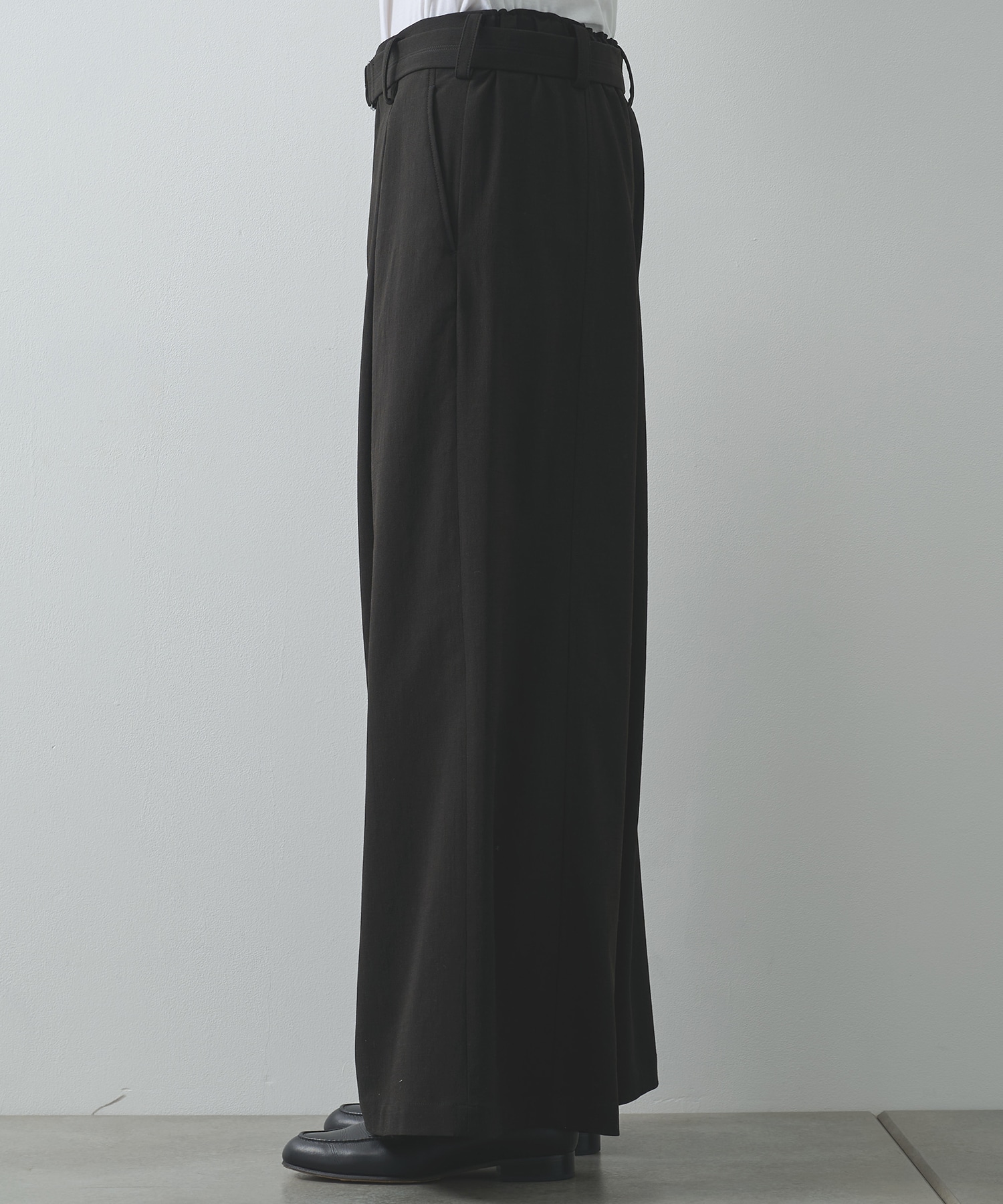 別注 Belted Wide Flare Pants UJOH HOMME