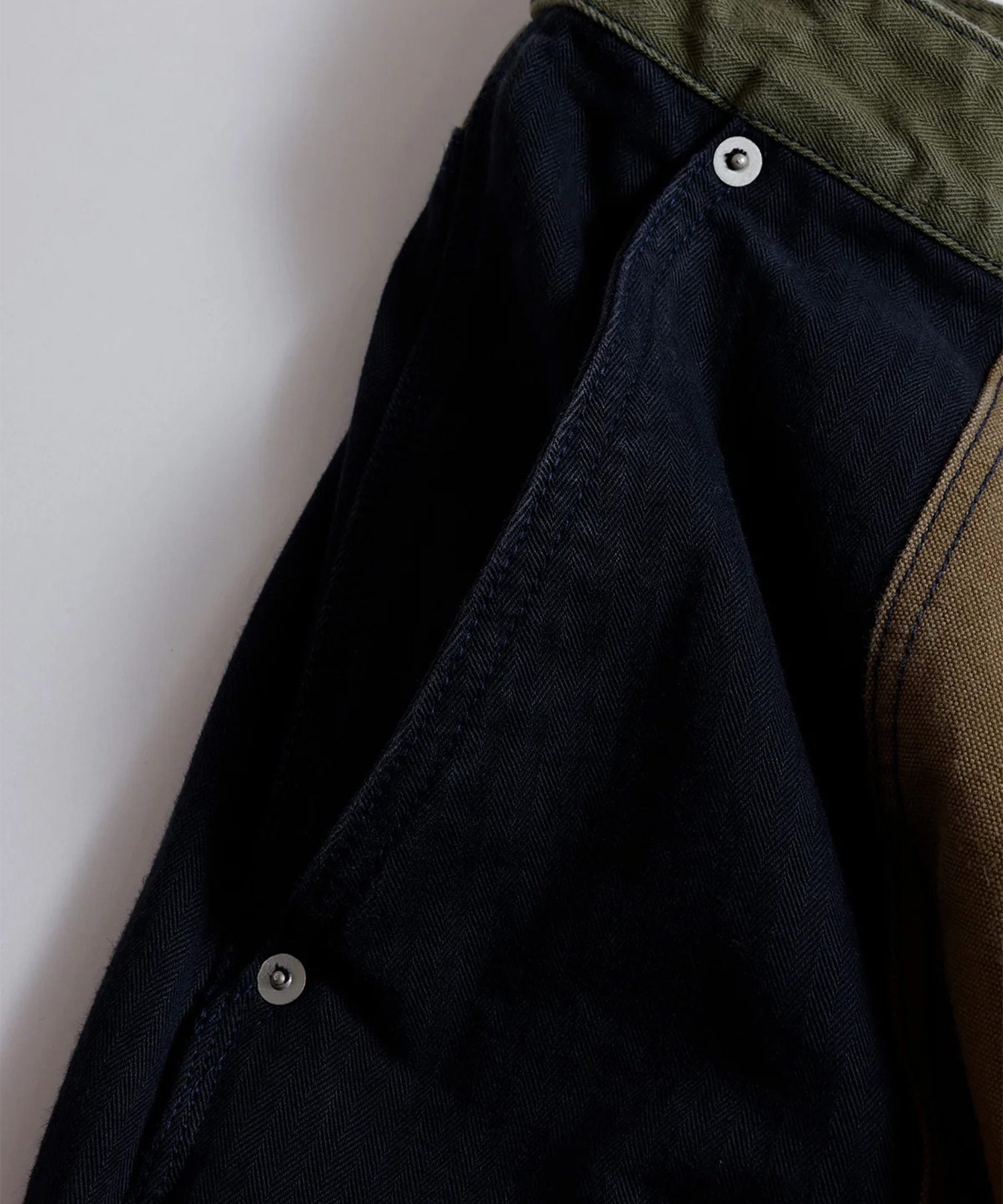 PATCHWORK DOUBLE KNEE PANTS RINSE FDMTL