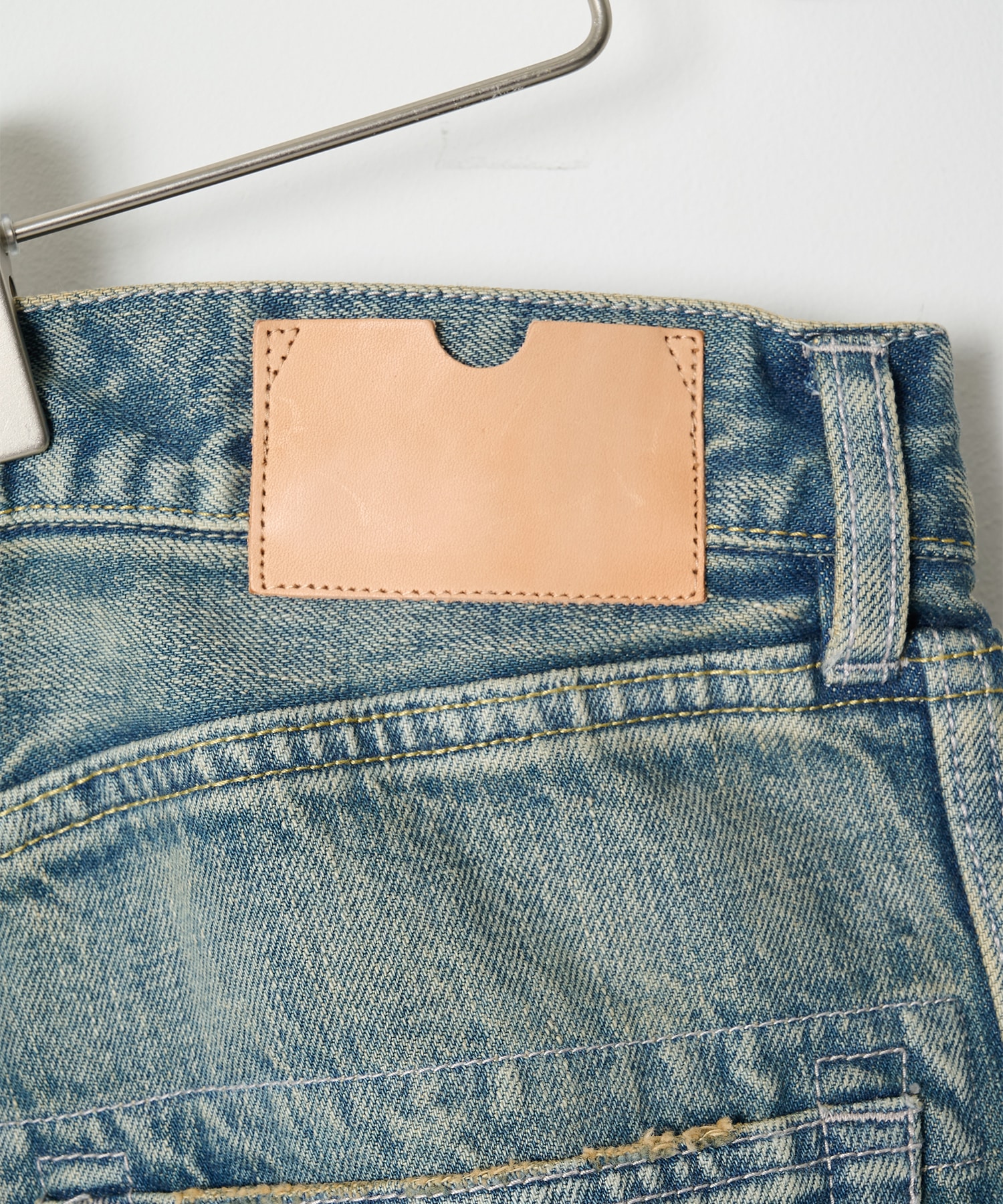 Triple Seams 6P Denim Wide Damage ROTOL