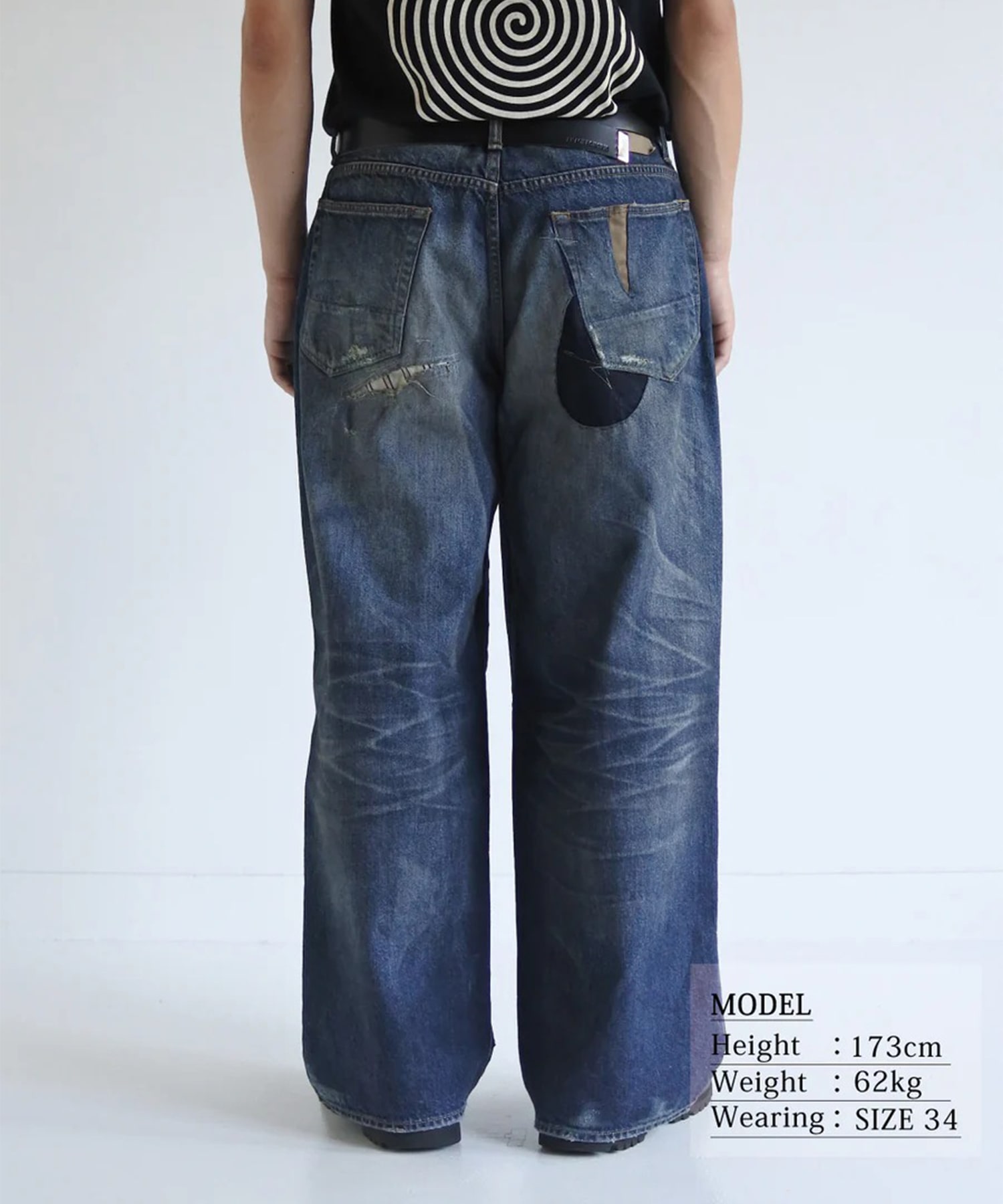 REMAKED WIDE 5P DENIM PANTS ANACHRONORM