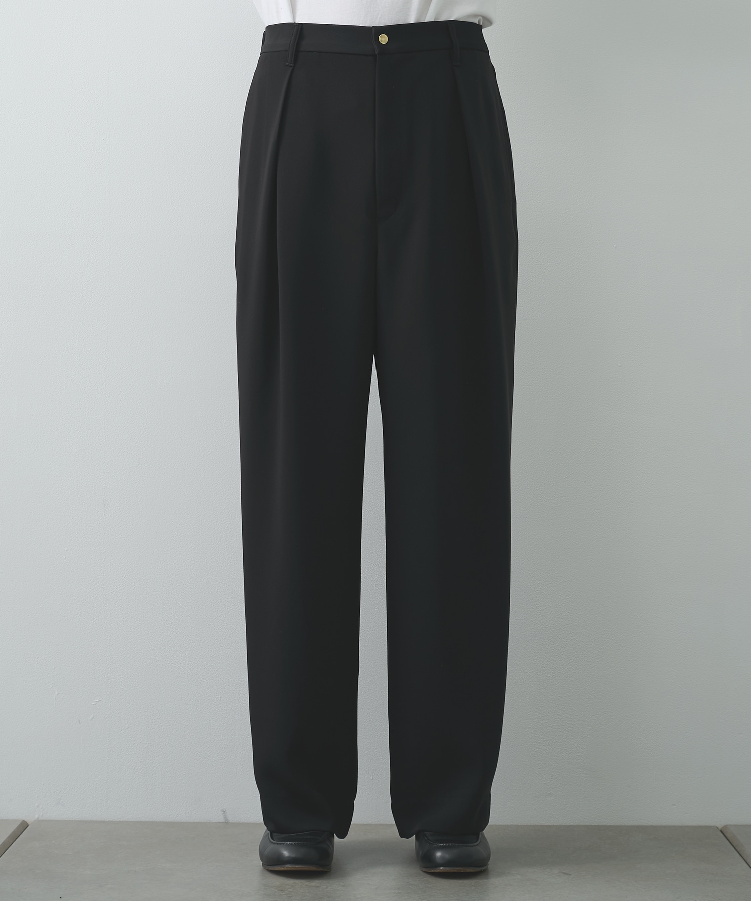 Double Cloth Tuck Wide Pant CULLNI