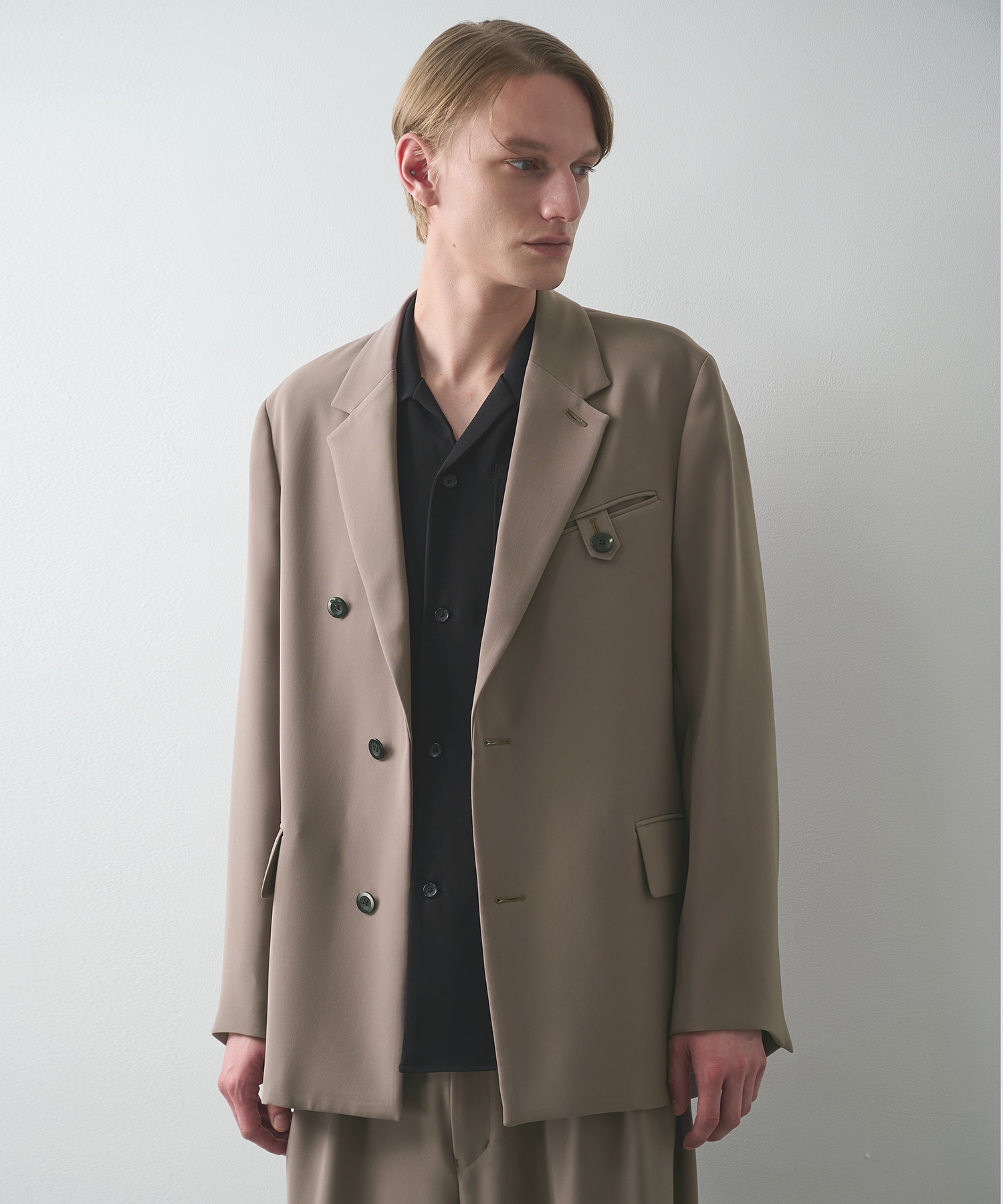 Dry Double Cloth 3Tuck Semi Wide Pant CULLNI