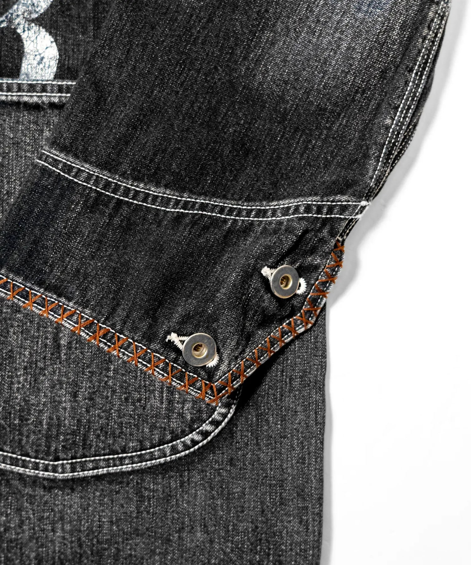 Hand-Embroidered Denim Coverall KHOKI