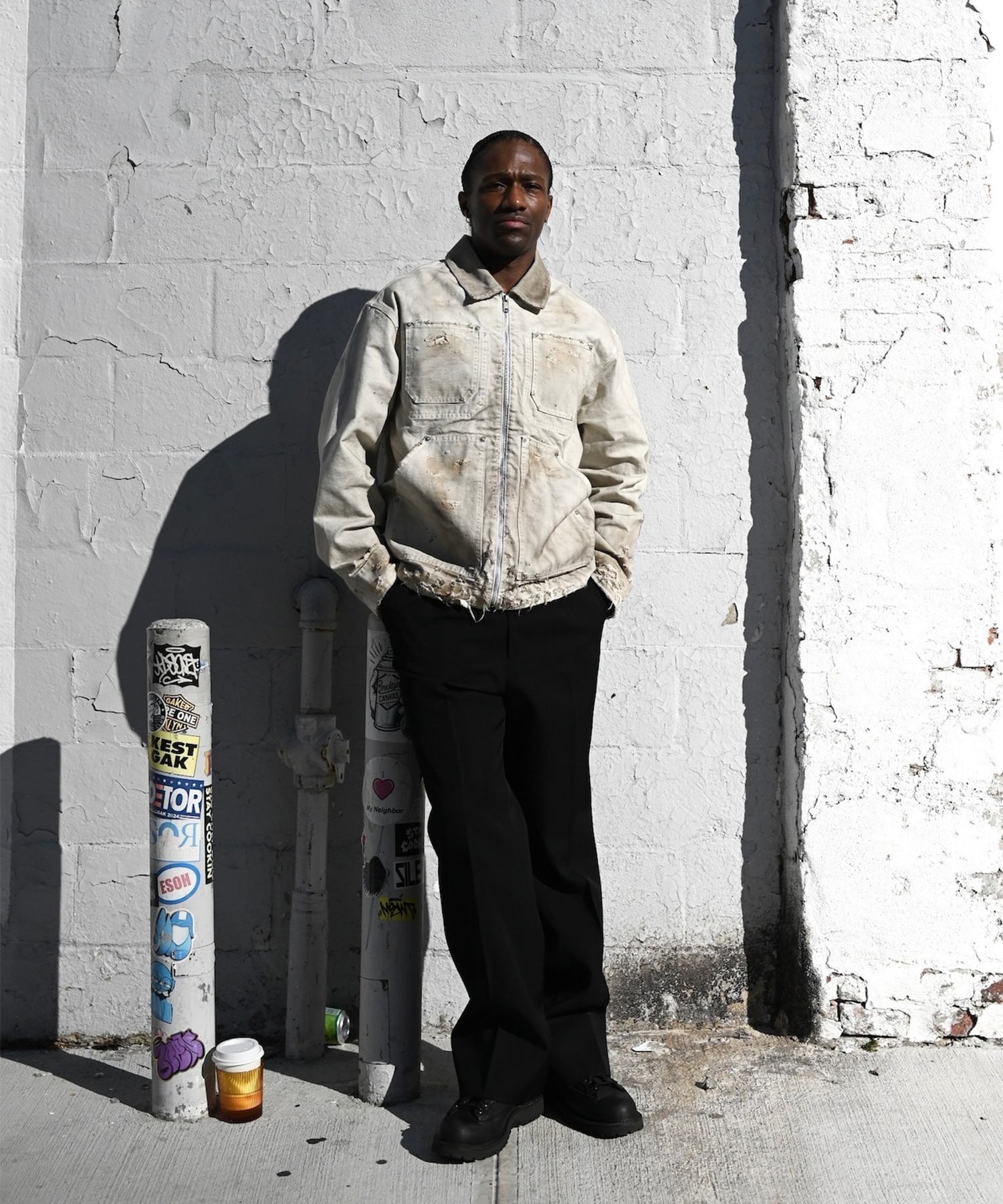 Distressed Work Jacket MIYAGIHIDETAKA