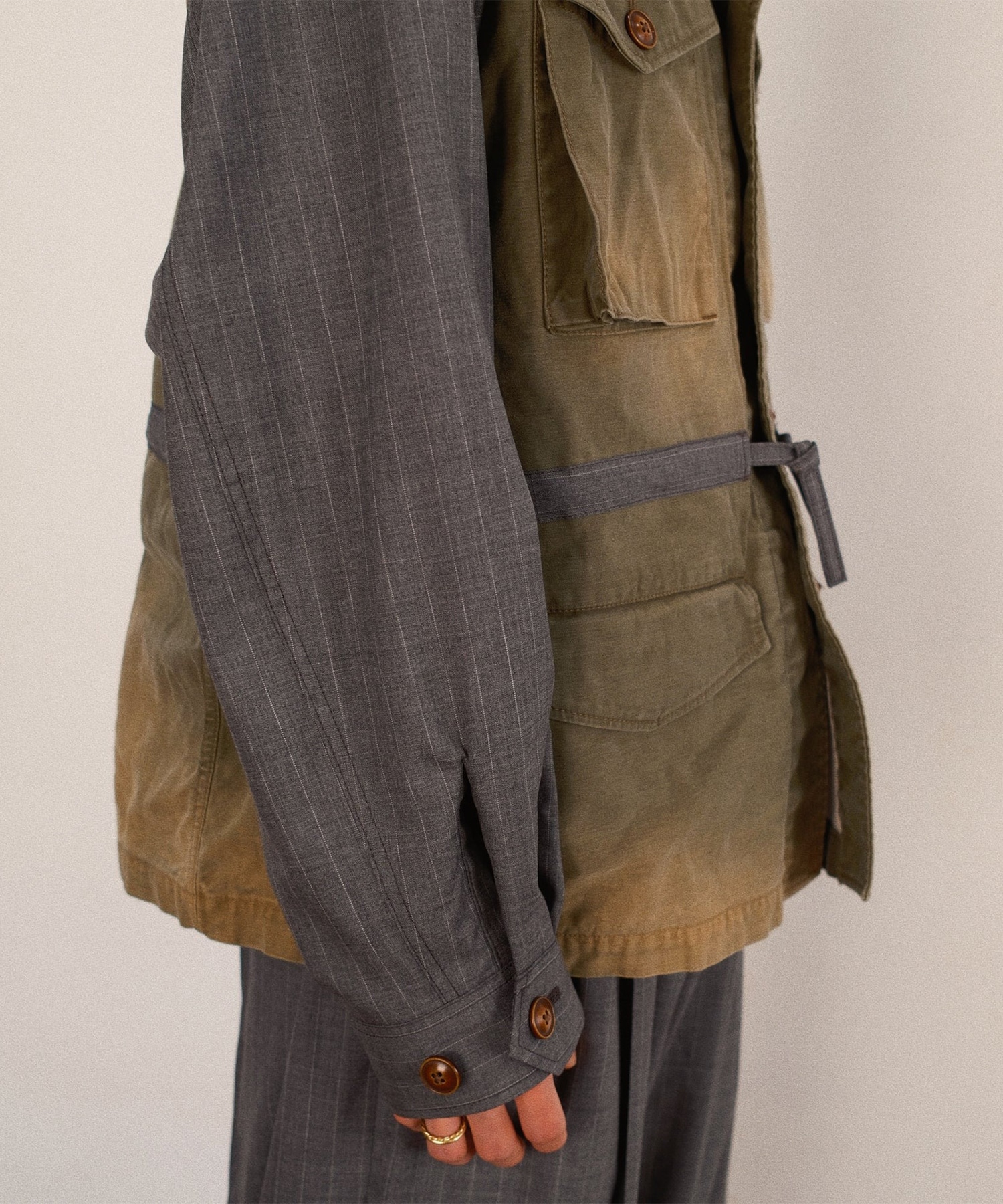 Combination Military Jacket KHOKI