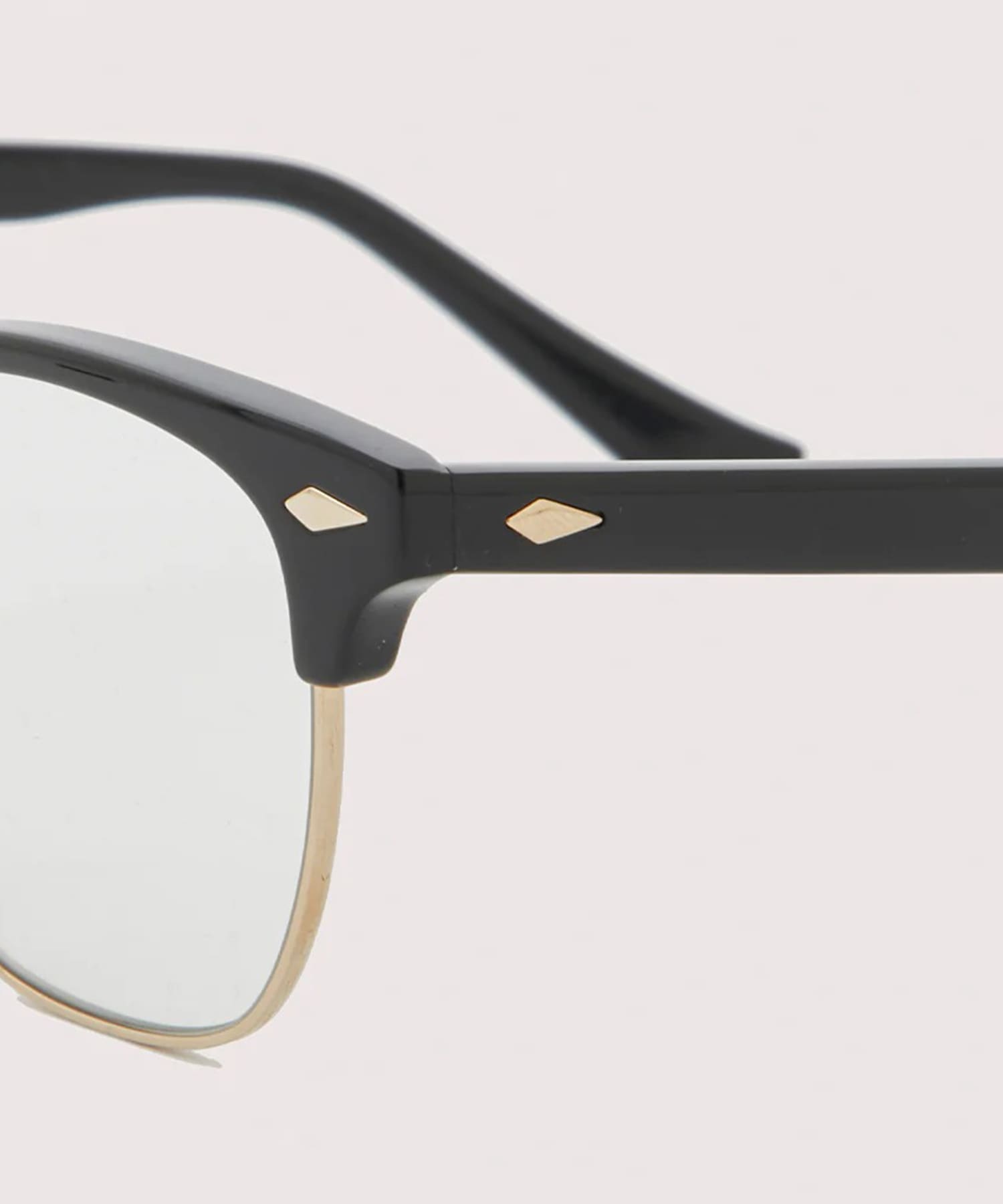 YUGEN #1 GLOSS BLACK & CHAMPAGNE GOLD × CLEAR to GREY NOCHINO OPTICAL