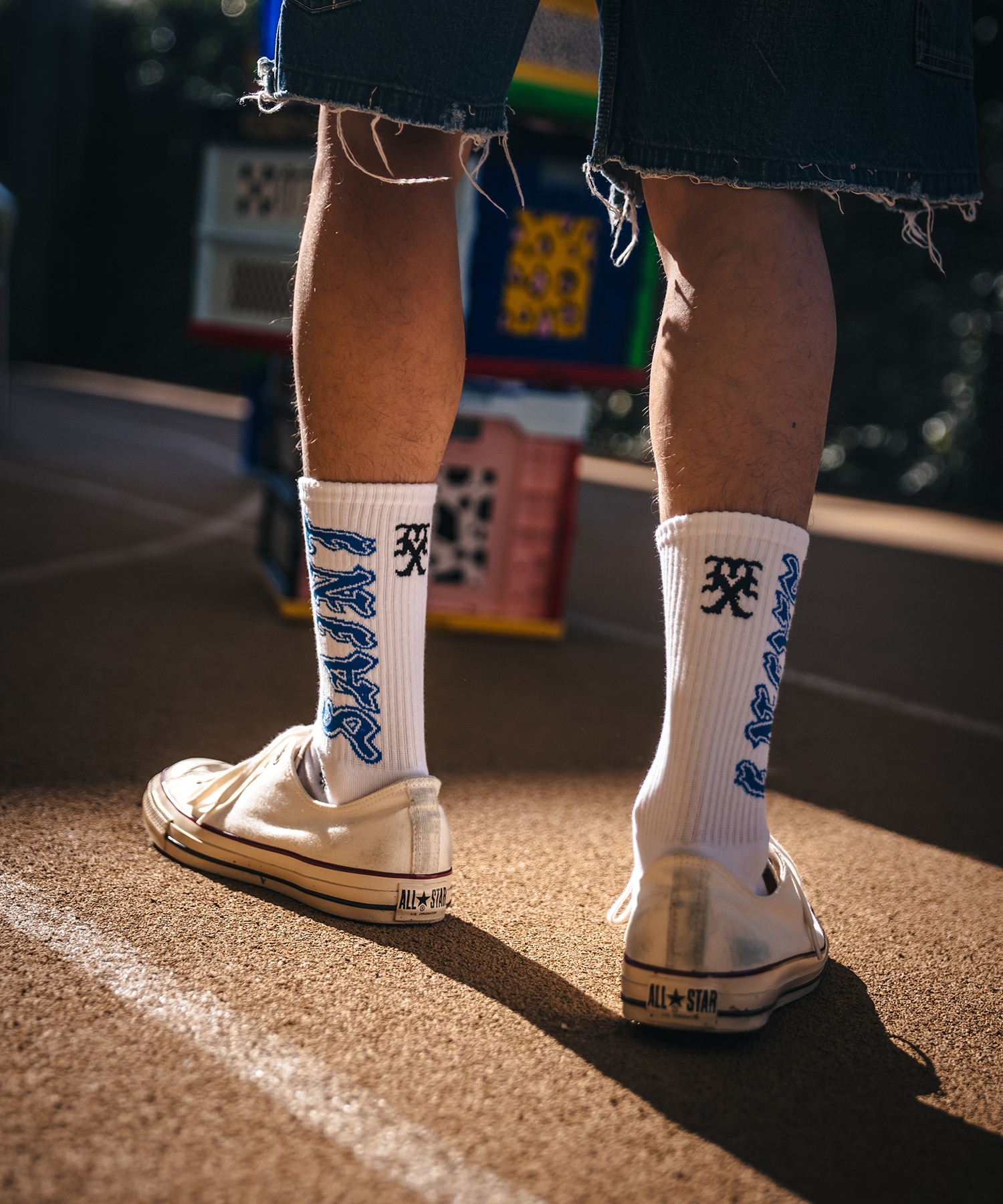 SM-MK8-0000-107/SOCKS/SAINT/WHITE BLUE SAINT M××××××