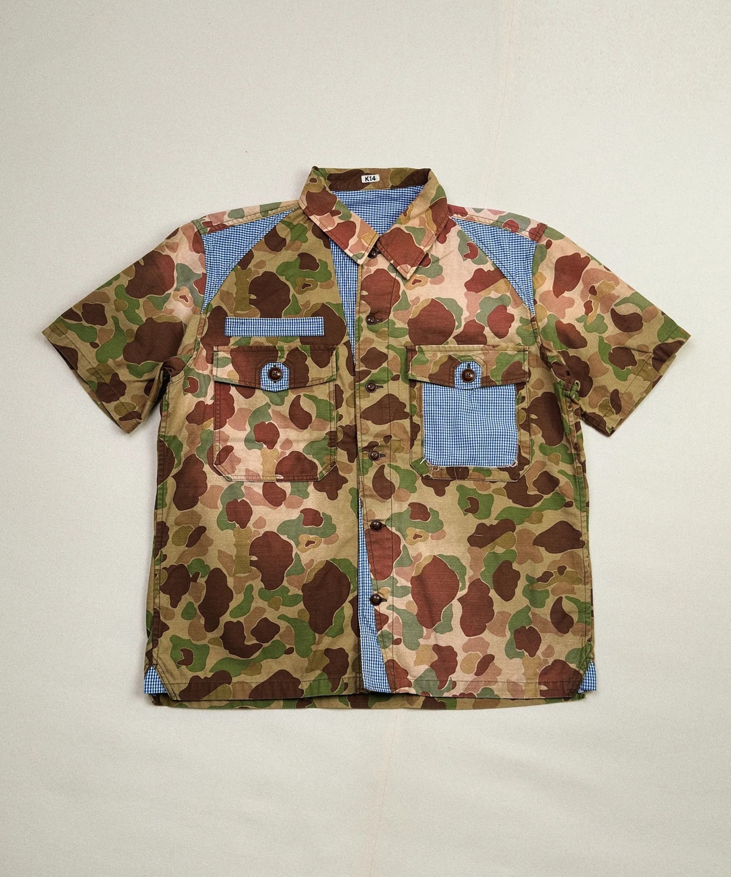 Patchworked Camo Shirt KHOKI