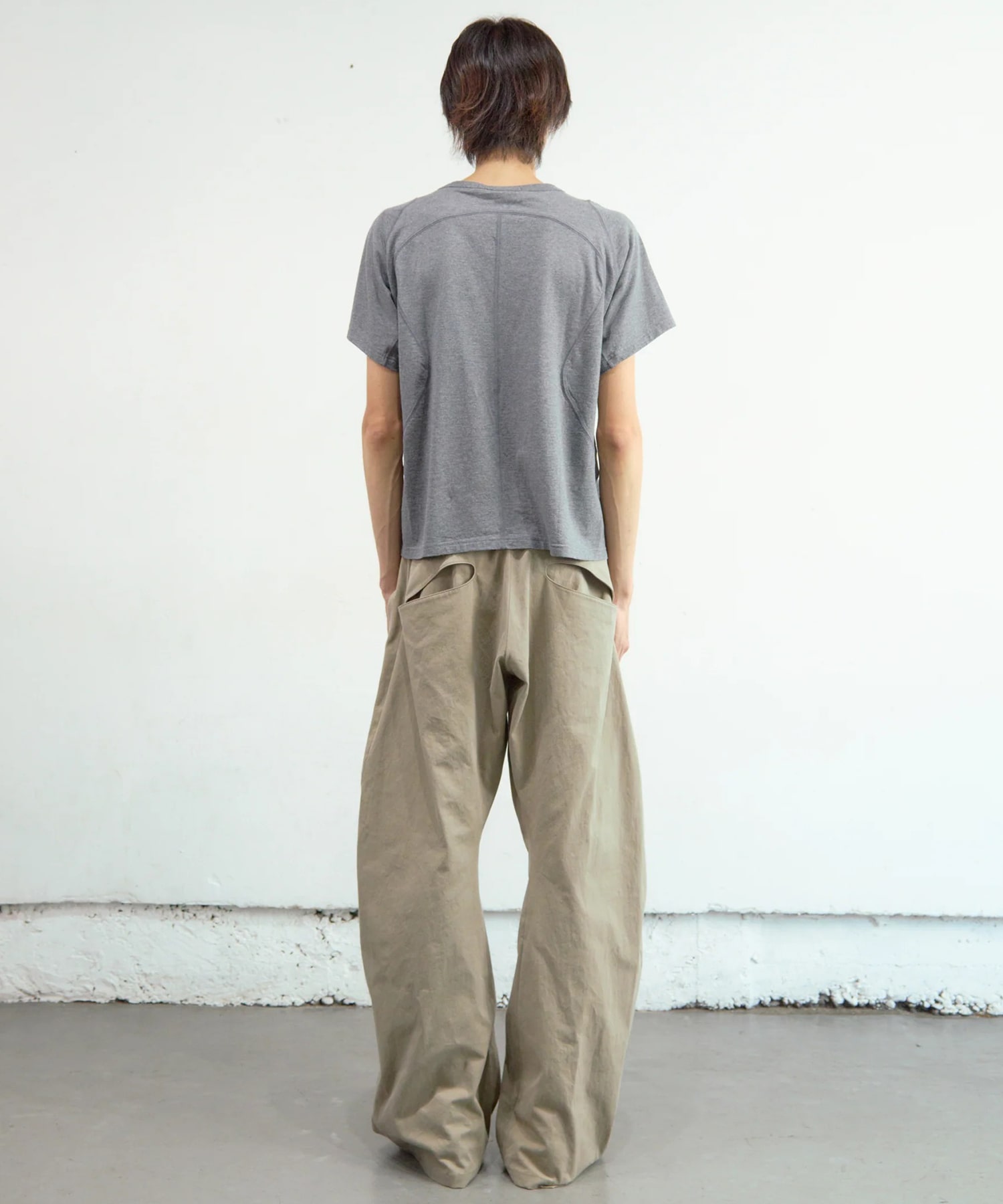 PANELLED HALF SLEEVE T-SHIRT NVRFRGT