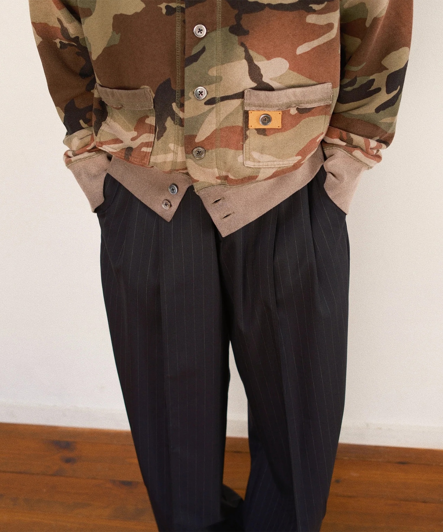 Camo Sweat Cardigan KHOKI