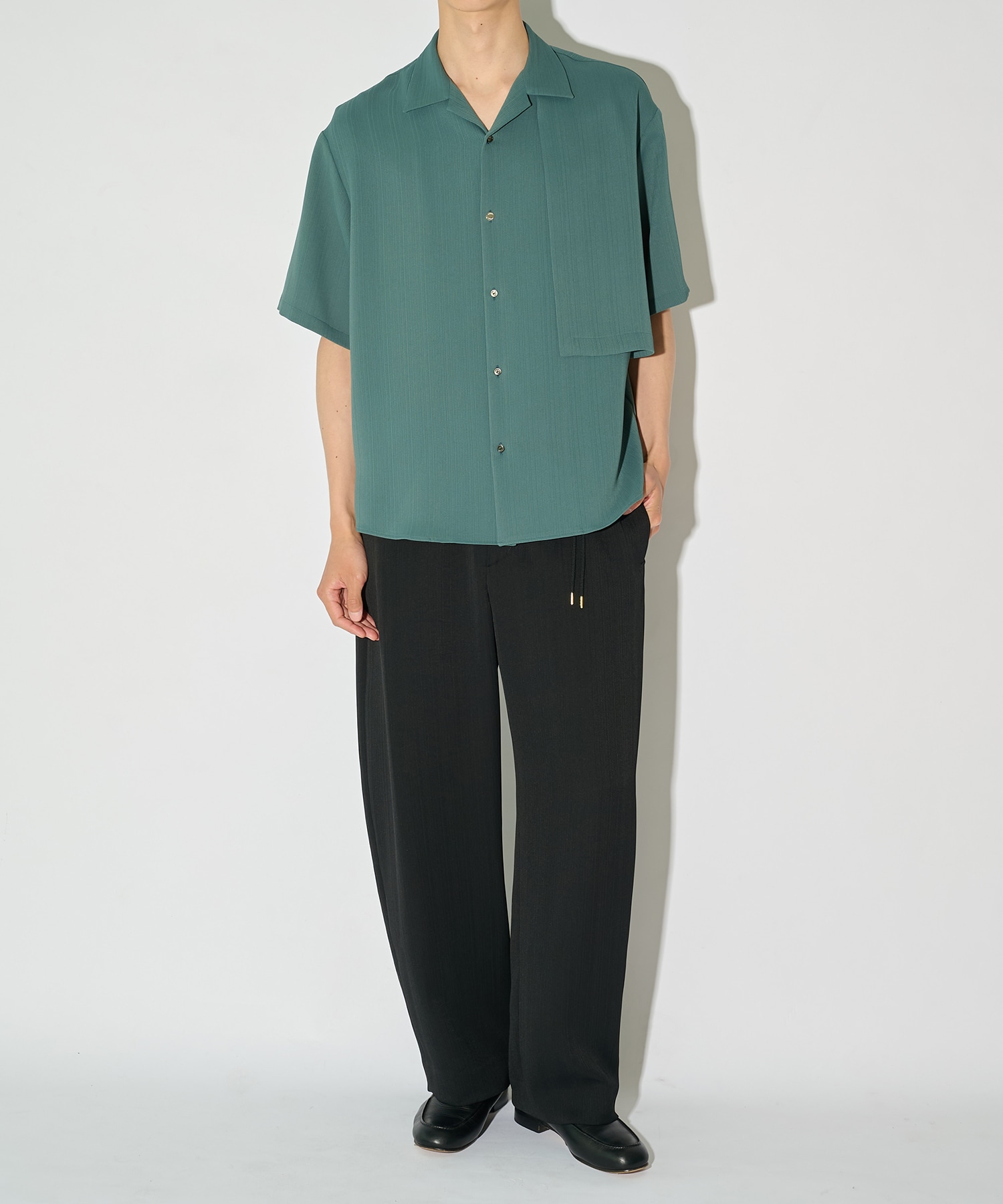 別注 Cord pique Drawstring Relaxed Pants CULLNI