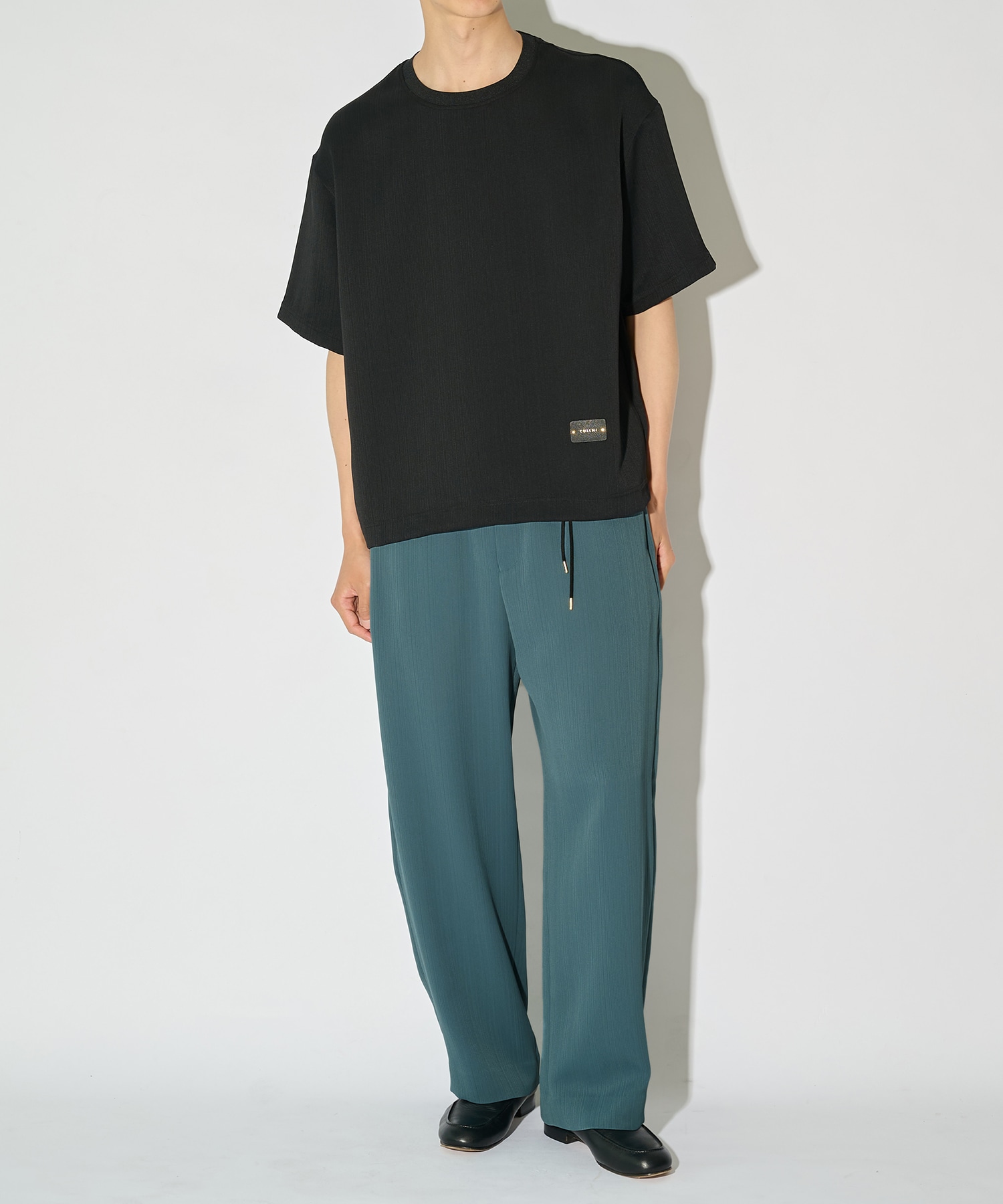 別注 Cord pique Drawstring Relaxed Pants CULLNI