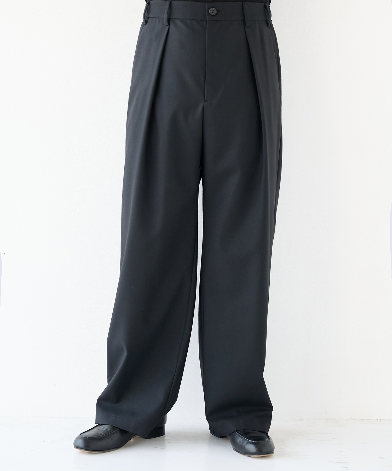 Non-Mulesed Summer Wool Slacks STUDIOUS