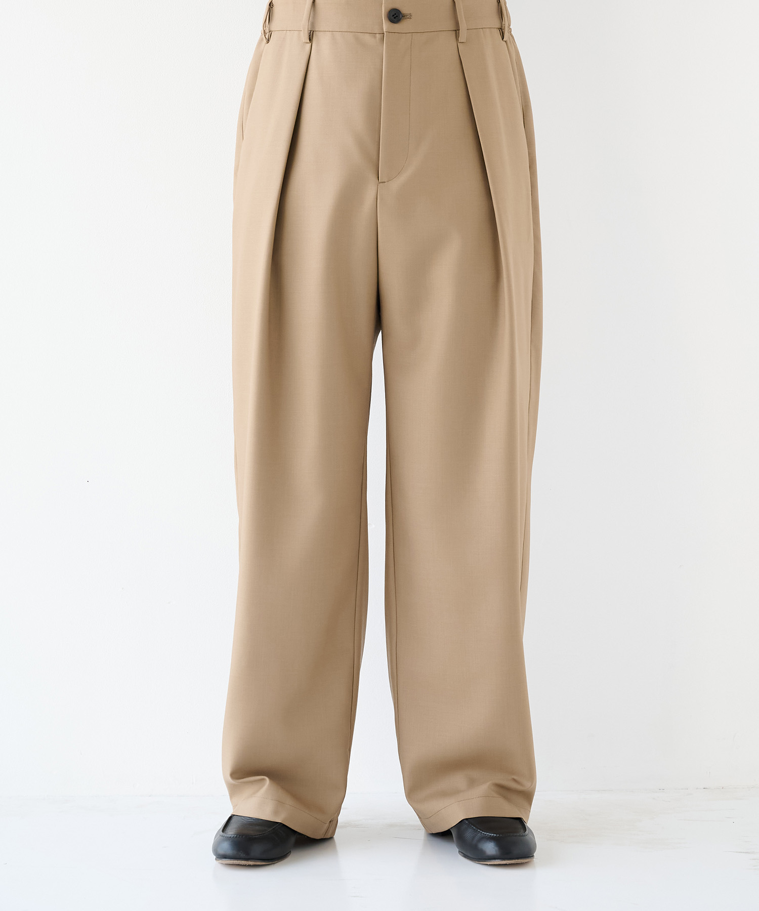 Non-Mulesed Summer Wool Slacks STUDIOUS